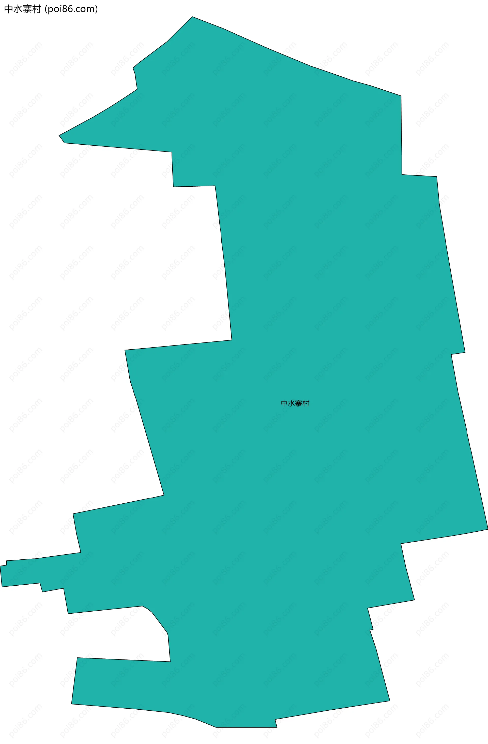 中水寨村边界地图