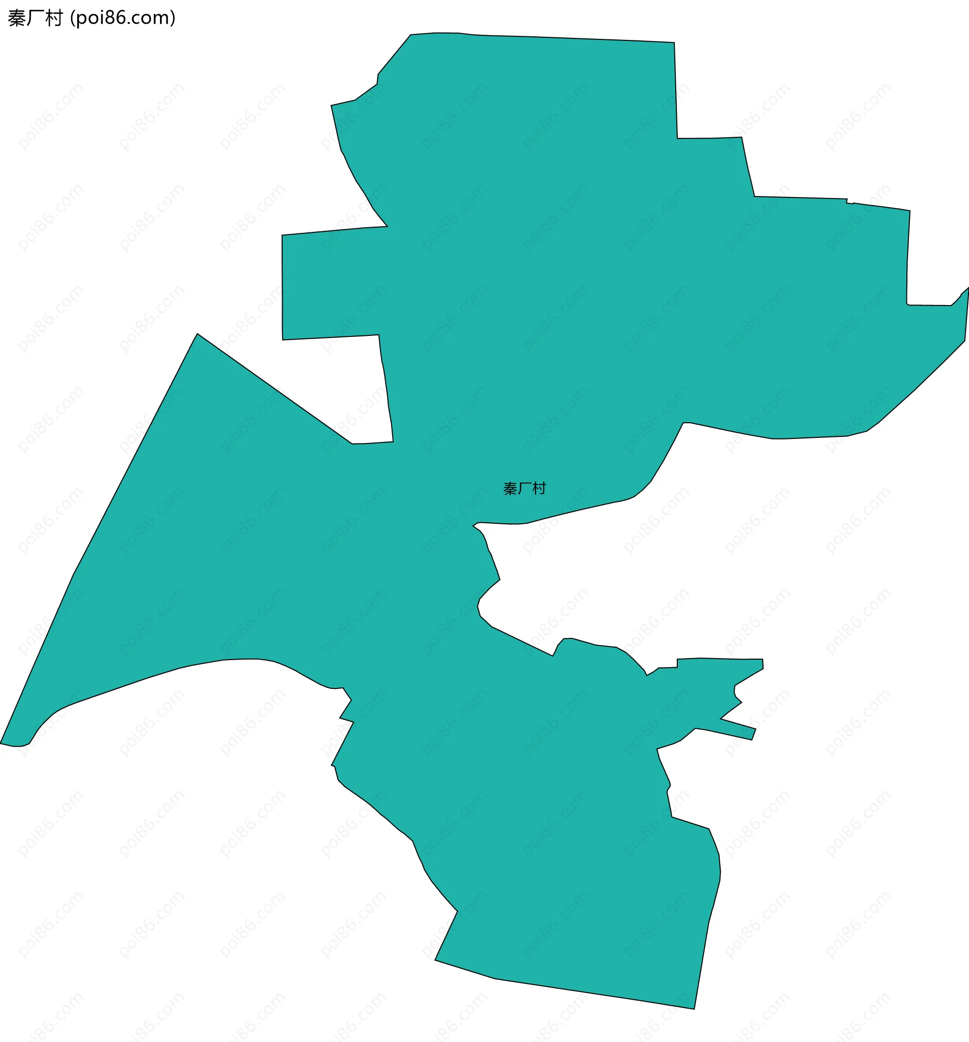 秦厂村边界地图