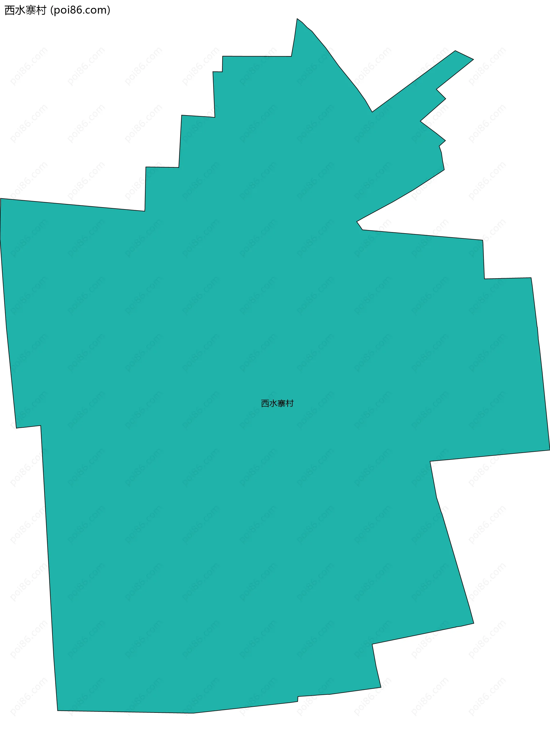 西水寨村边界地图