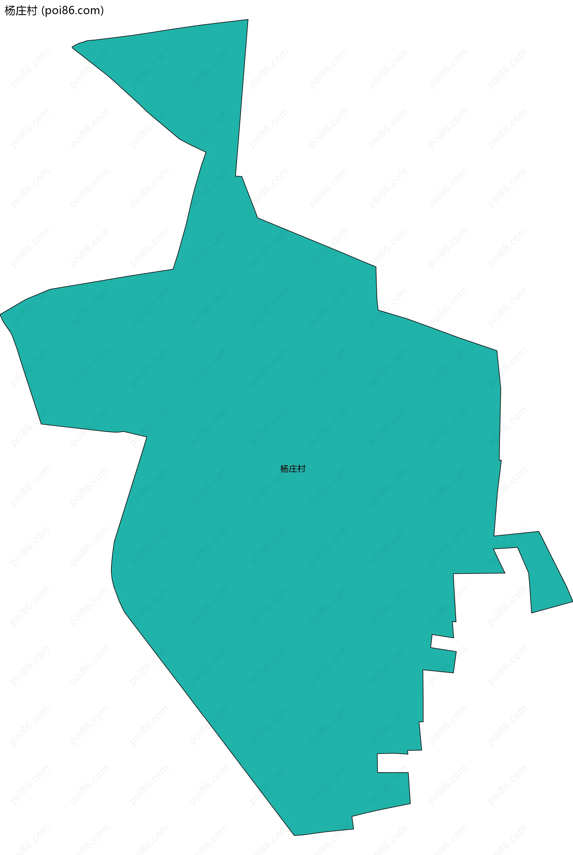 杨庄村边界地图