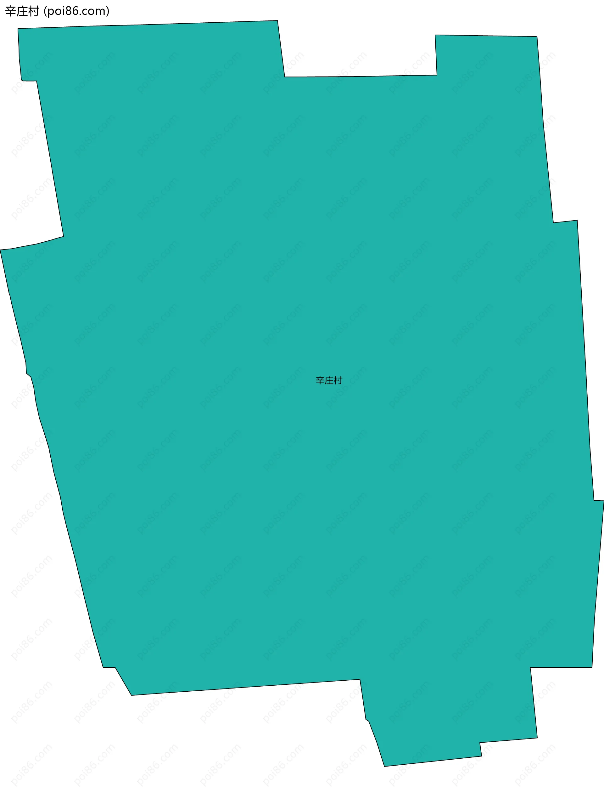 辛庄村边界地图