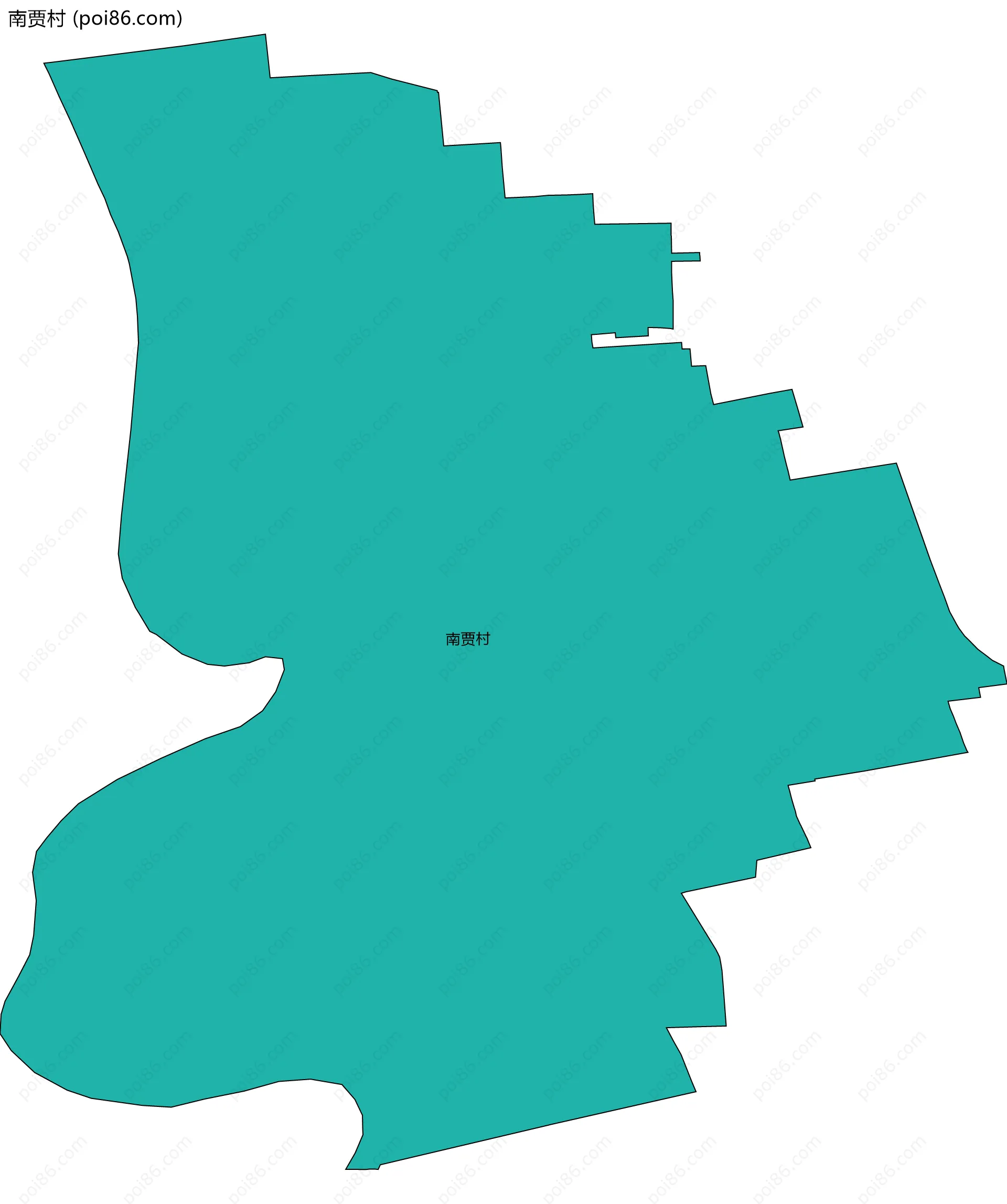 南贾村边界地图