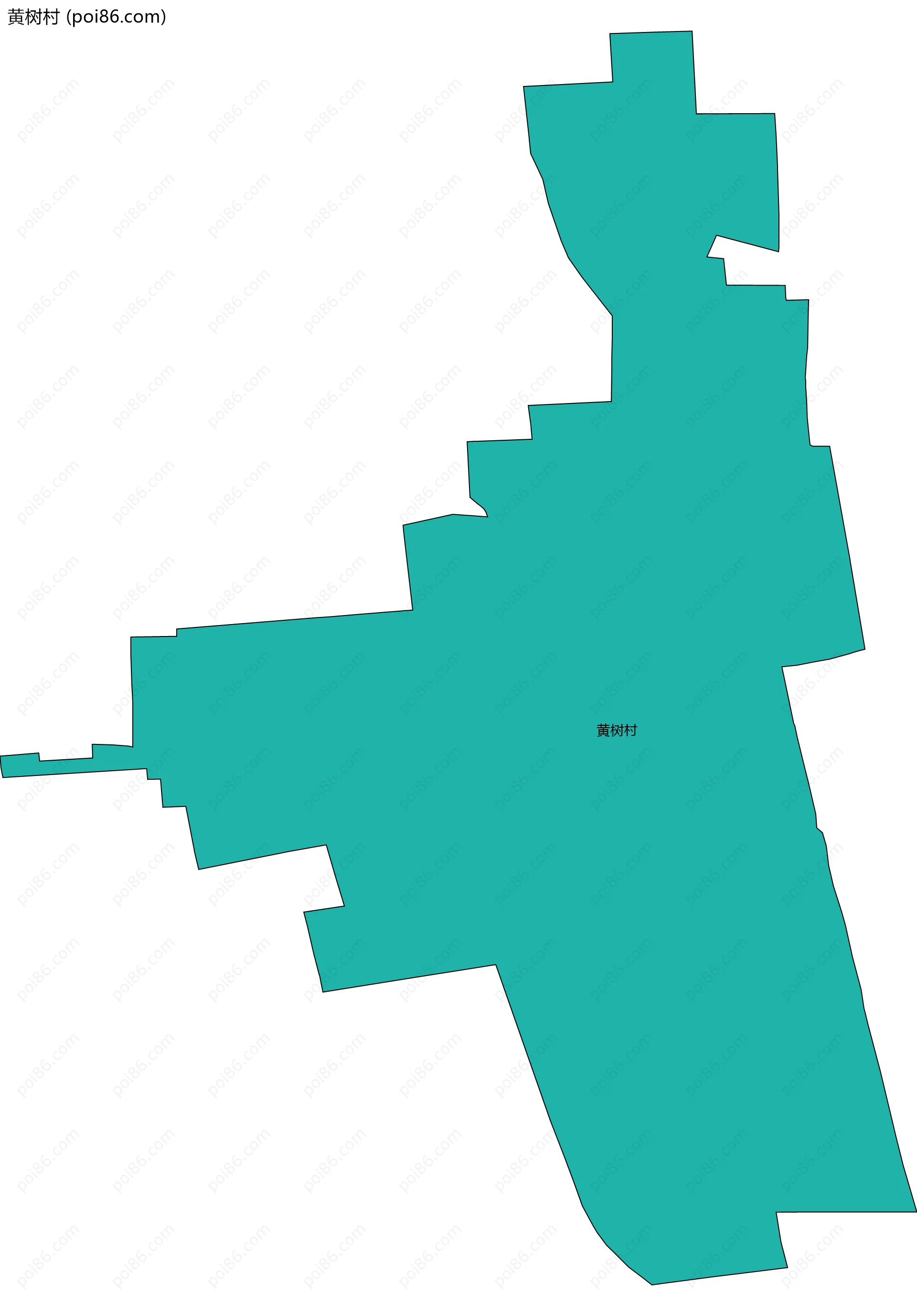 黄树村边界地图