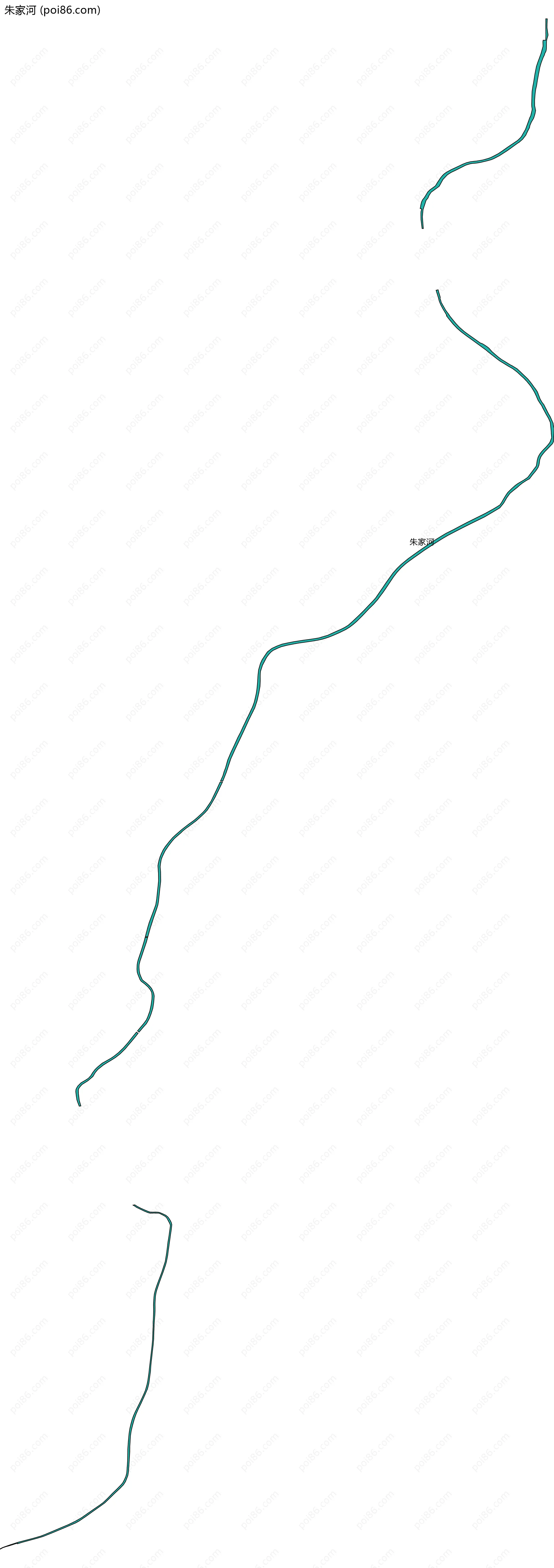 朱家河边界地图