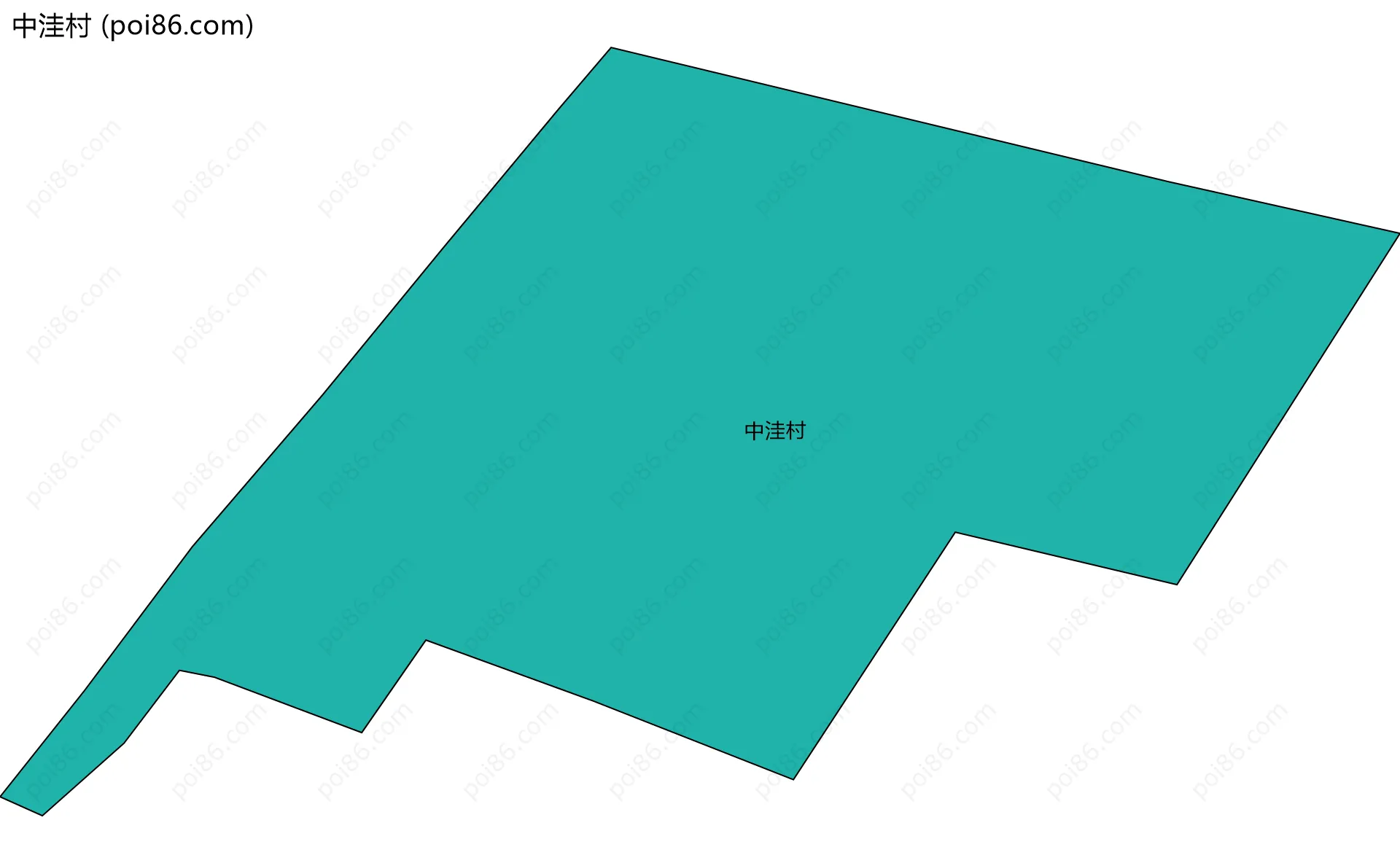 中洼村边界地图