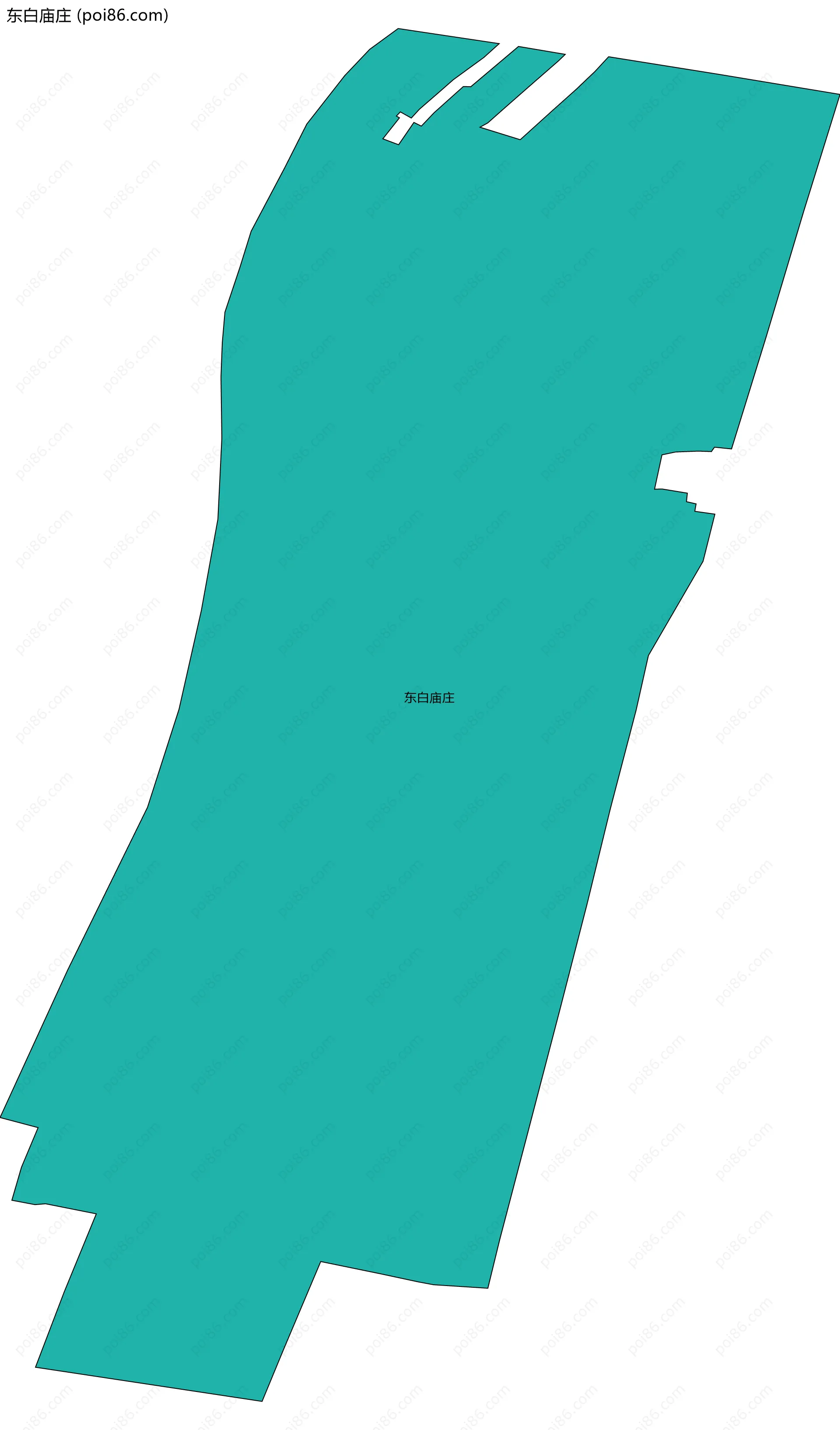 东白庙庄边界地图