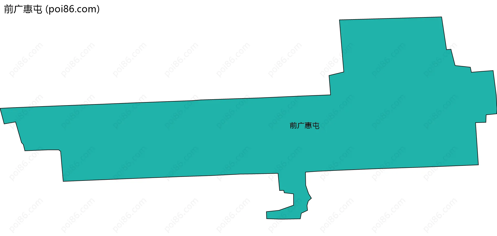 前广惠屯边界地图