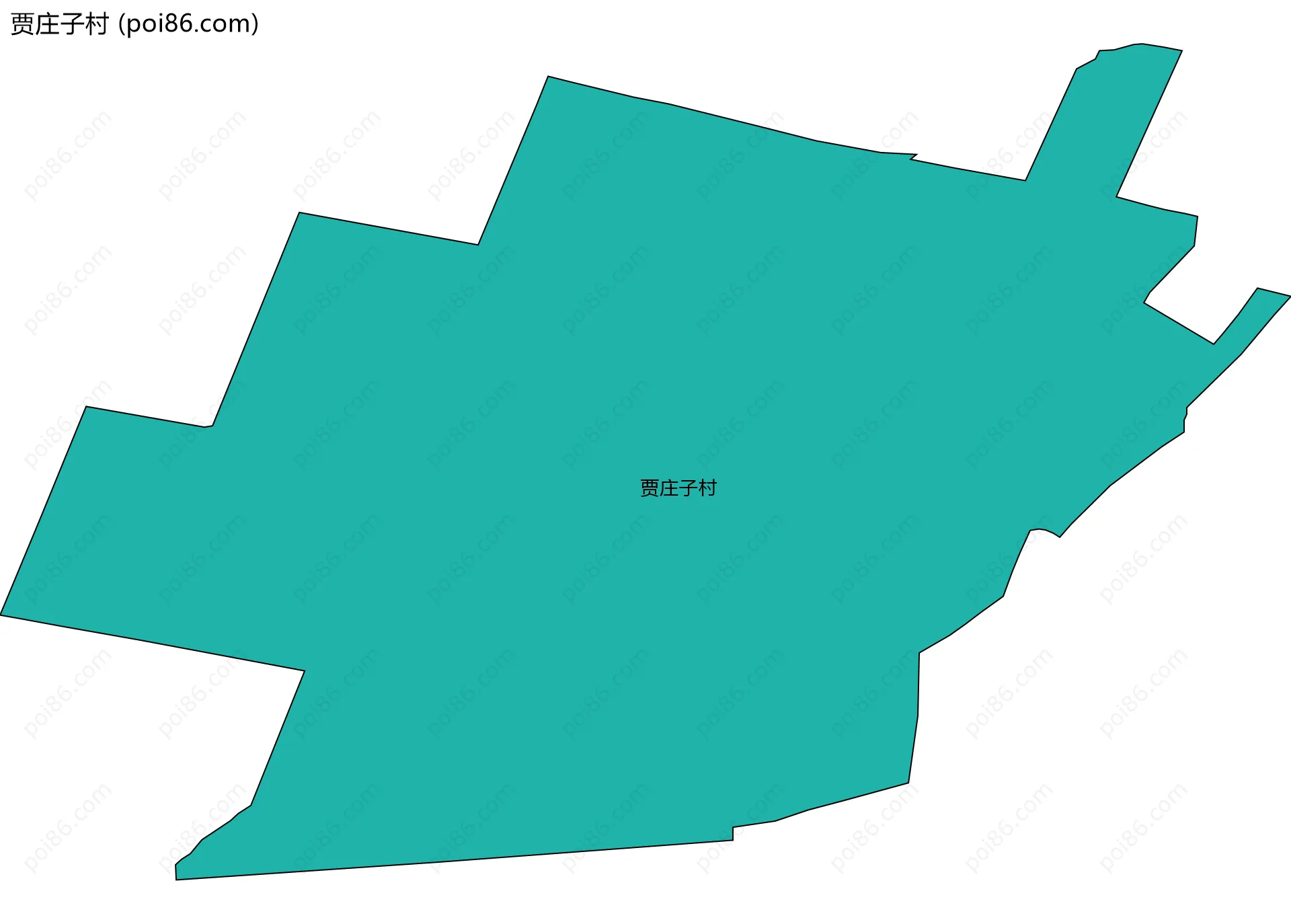 贾庄子村边界地图