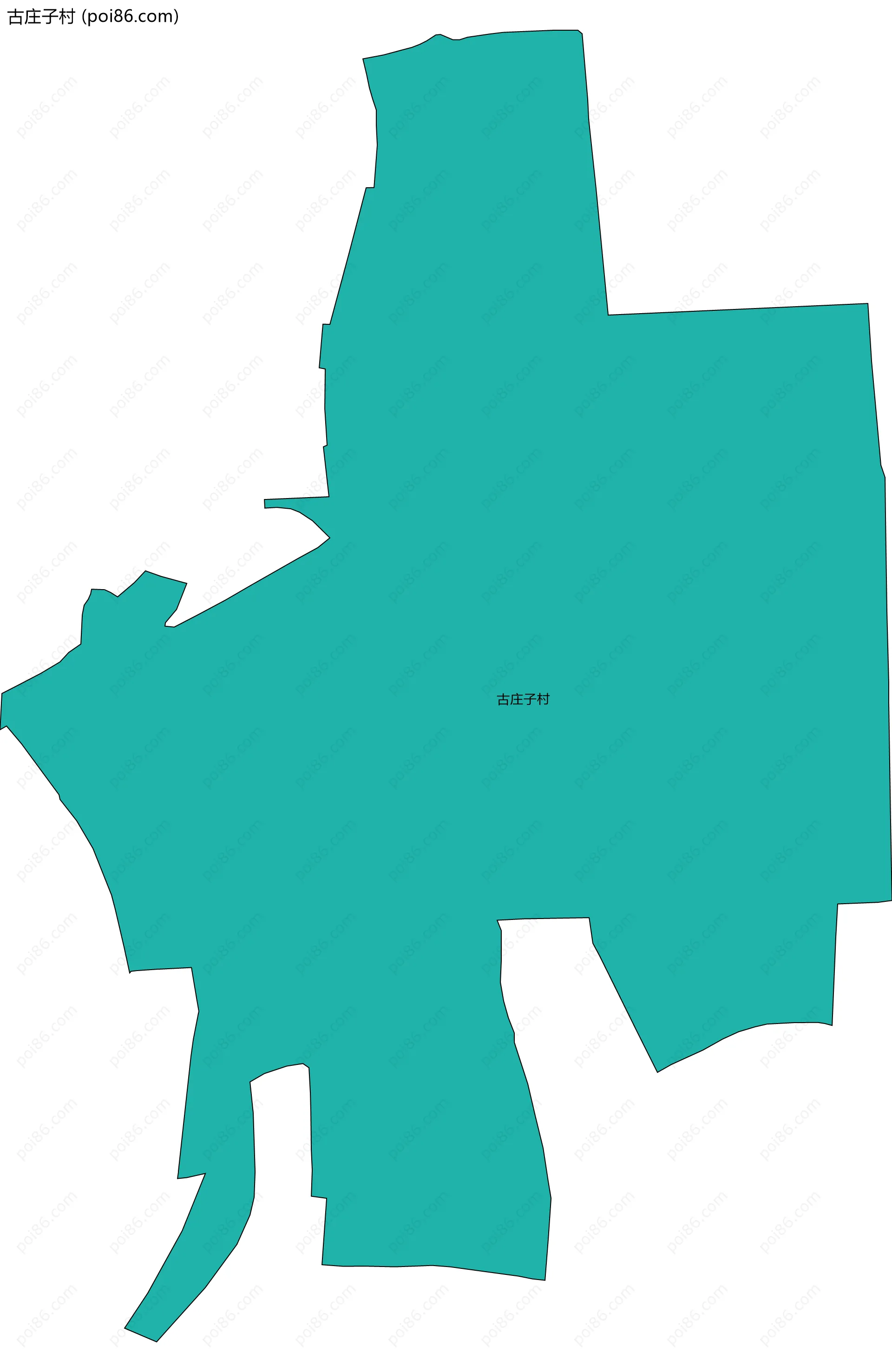 古庄子村边界地图