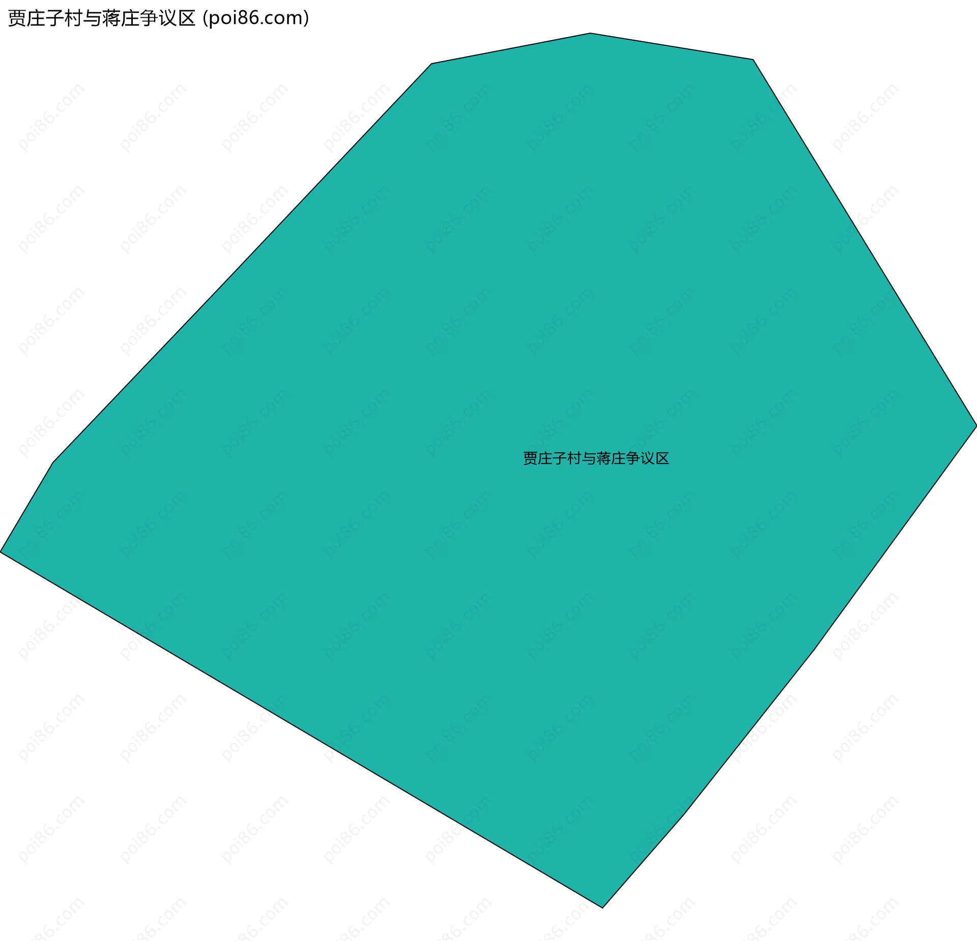 贾庄子村与蒋庄争议区边界地图