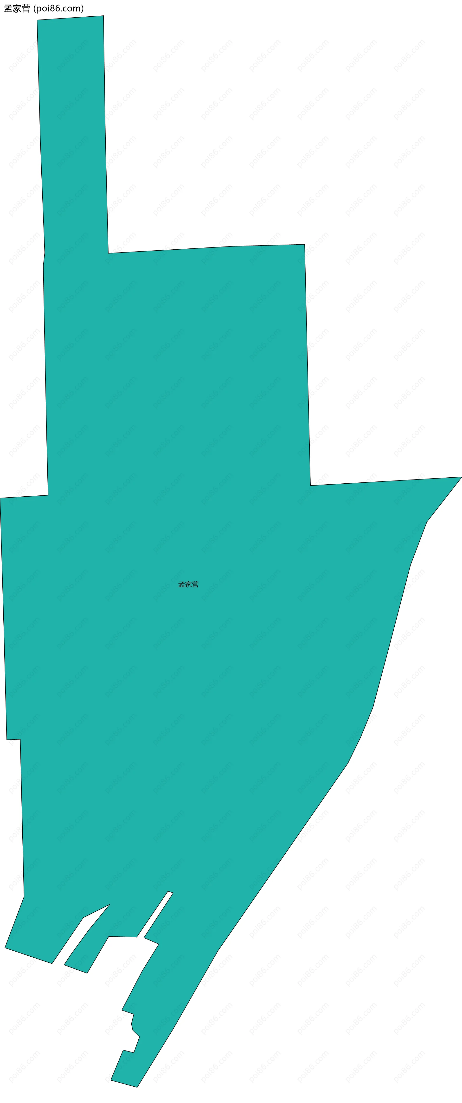 孟家营边界地图