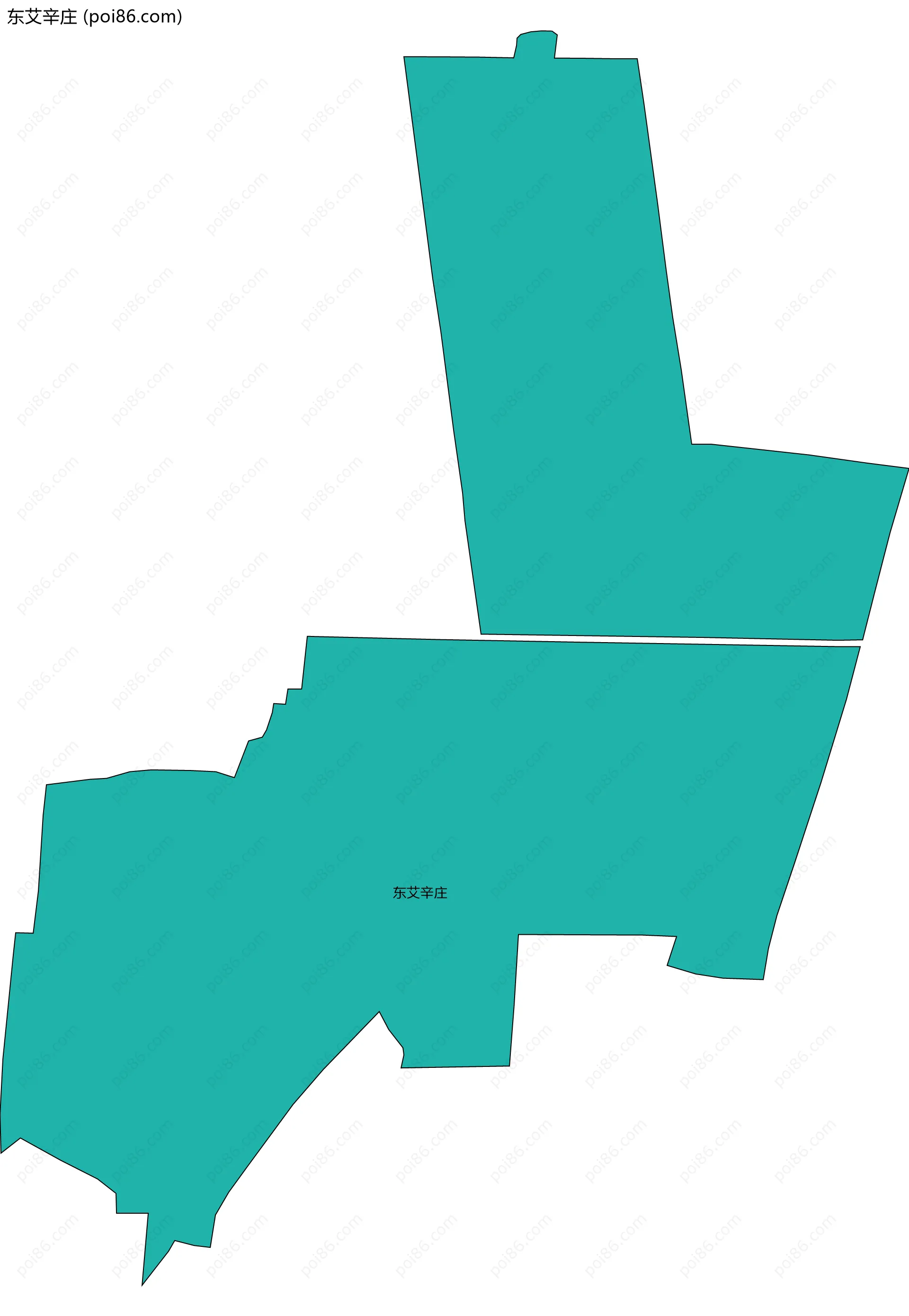 东艾辛庄边界地图