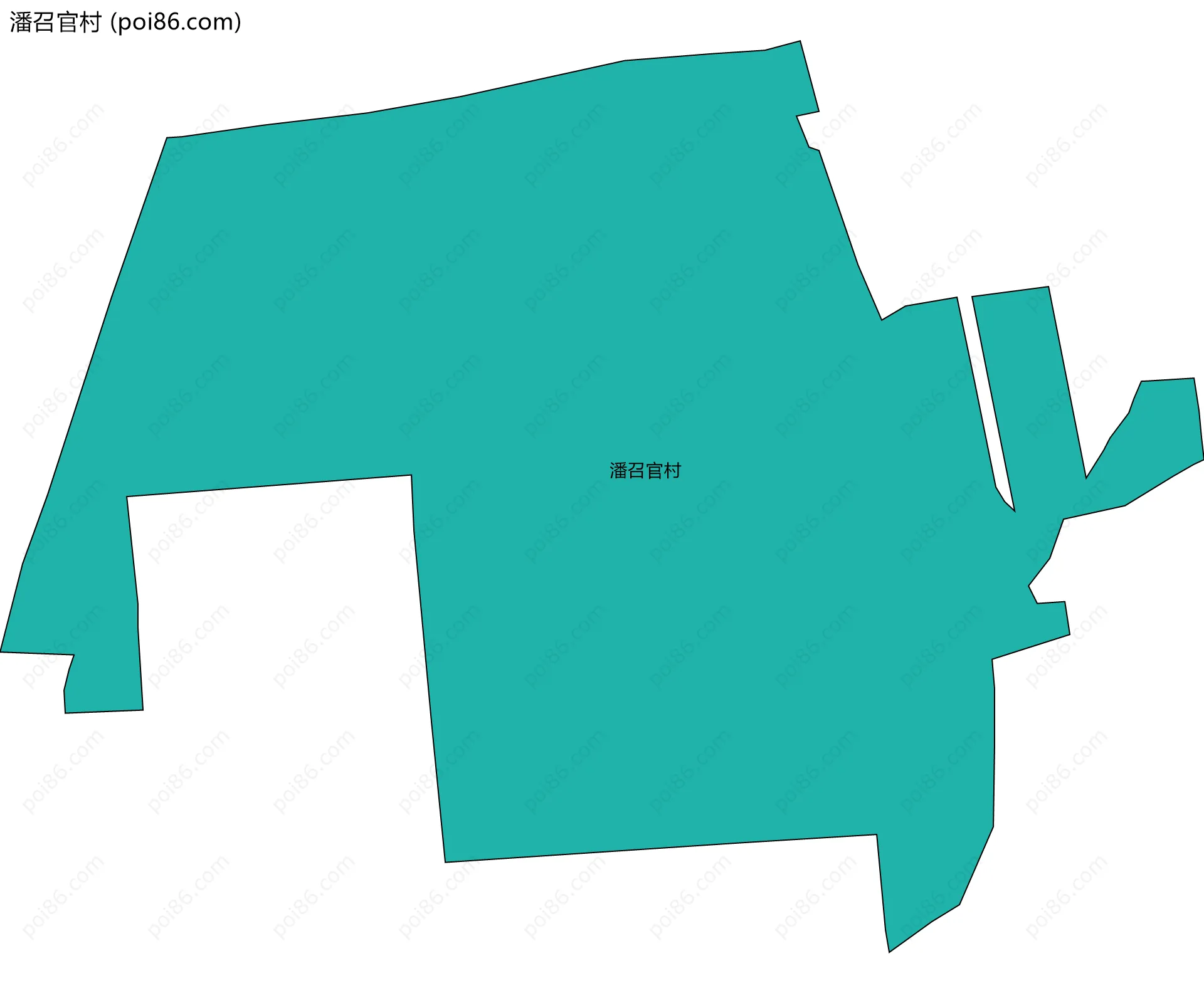 潘召官村边界地图