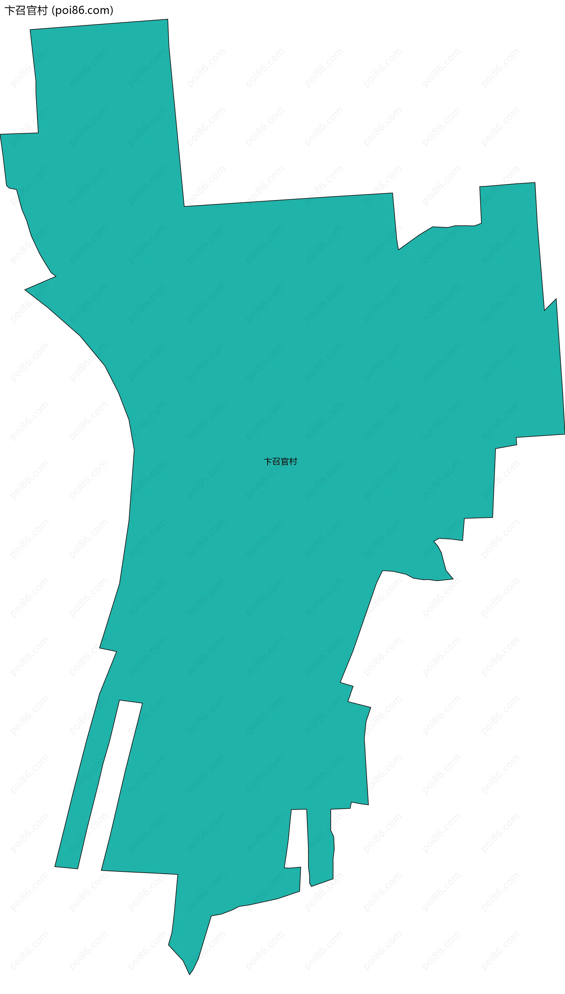 卞召官村边界地图