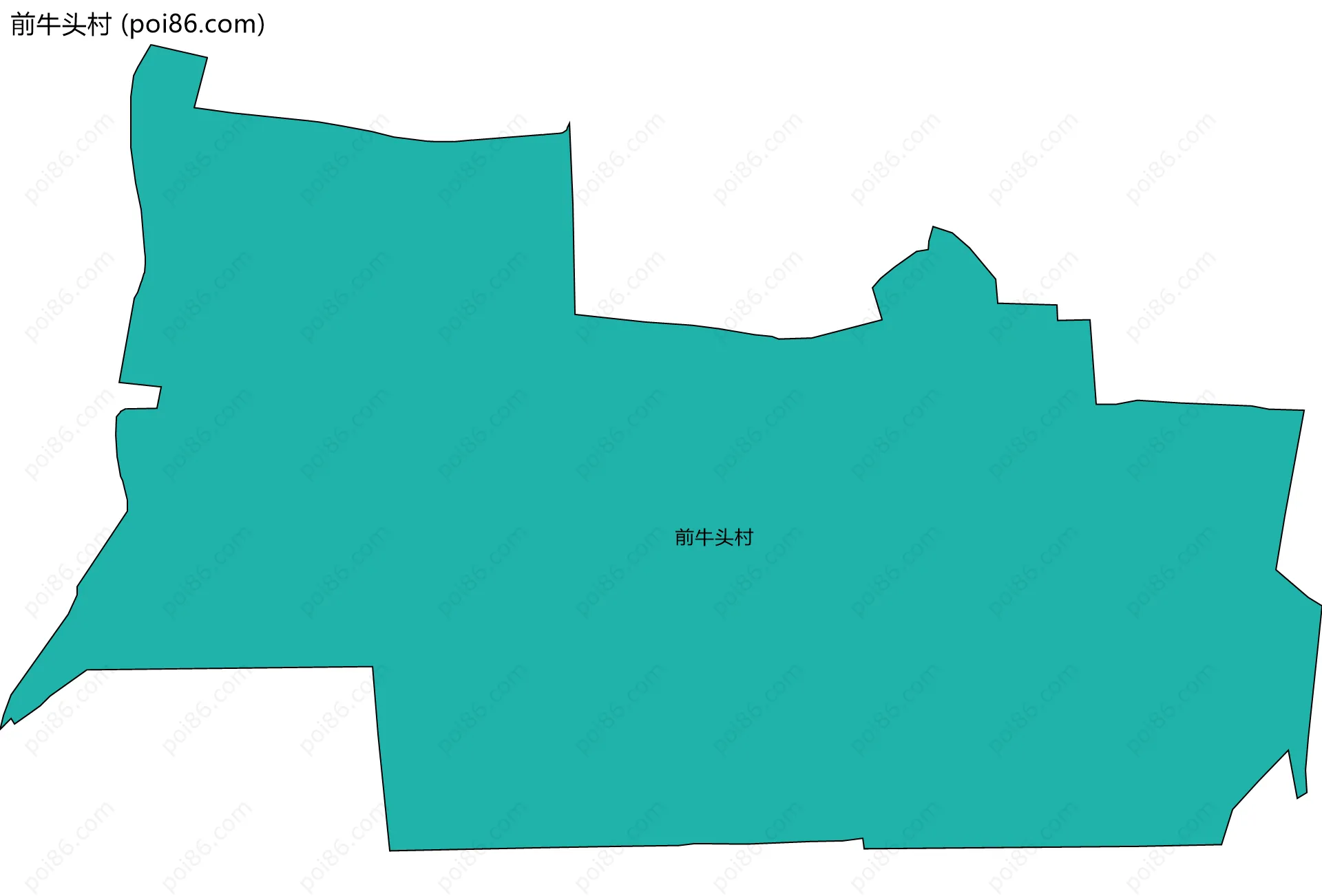 前牛头村边界地图