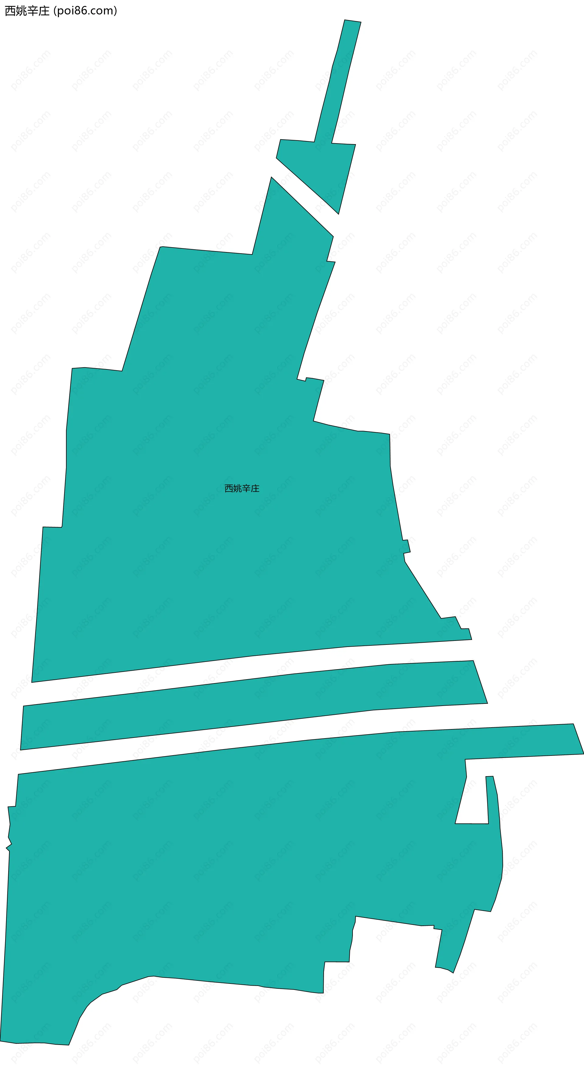 西姚辛庄边界地图