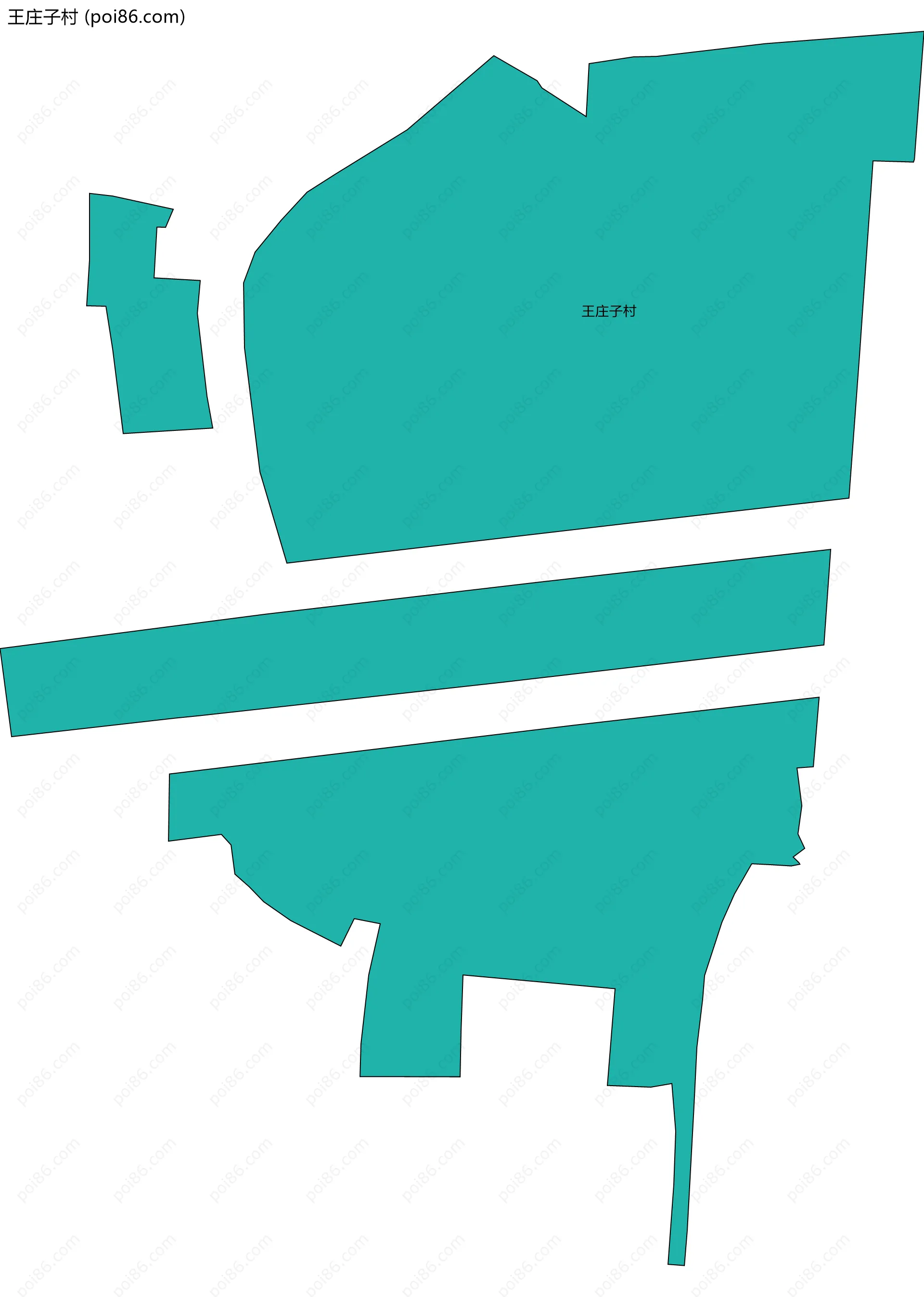 王庄子村边界地图