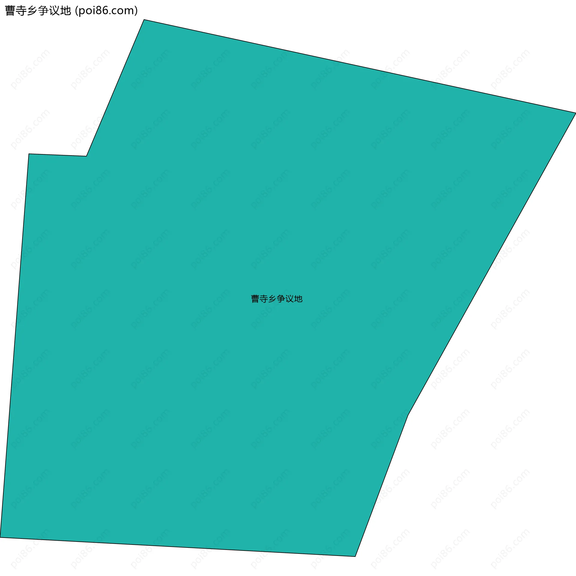 曹寺乡争议地边界地图