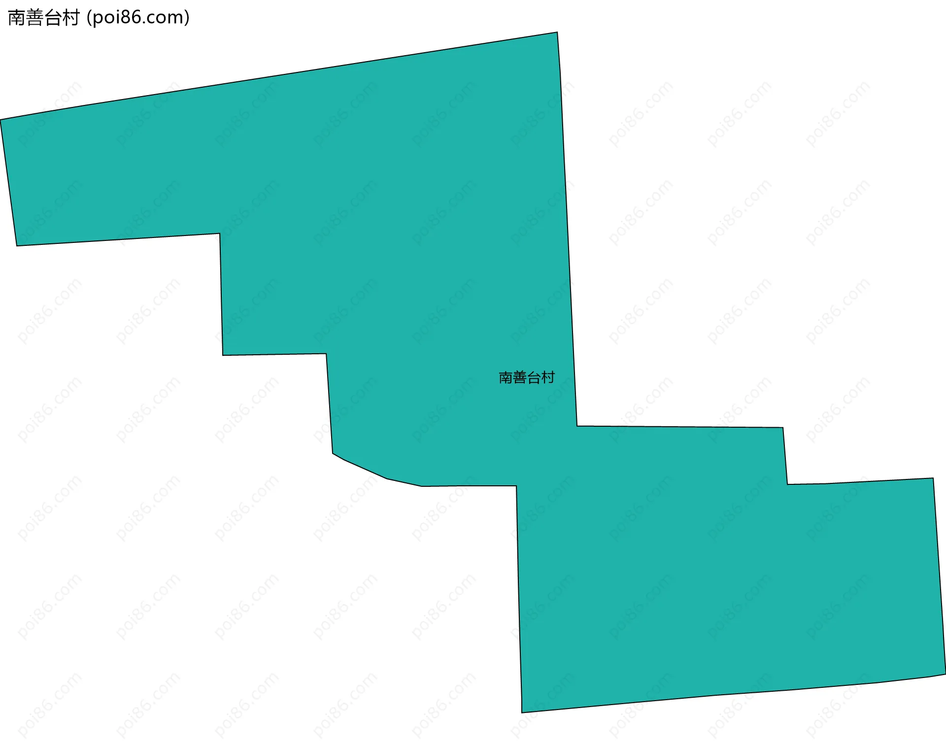 南善台村边界地图