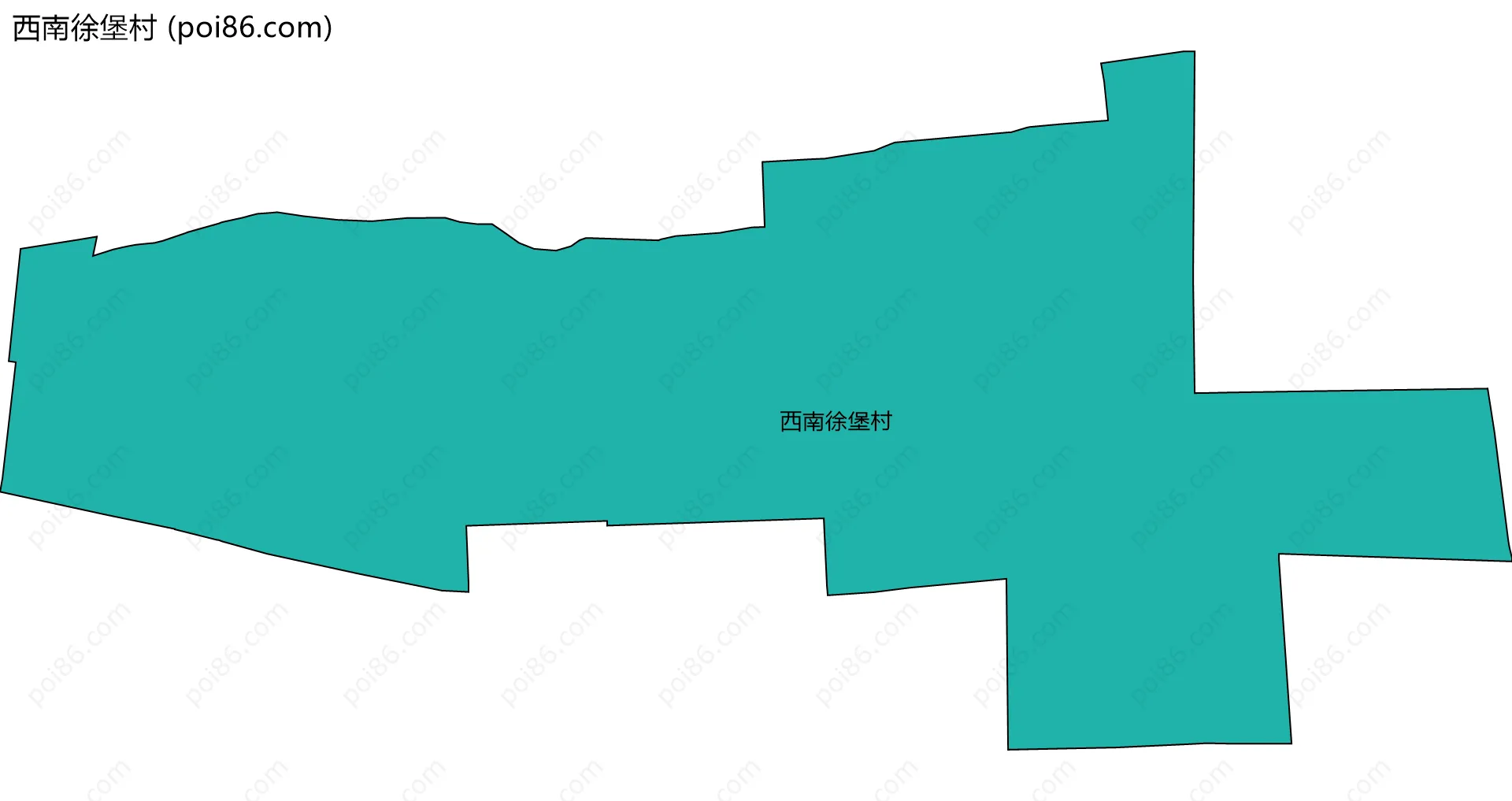 西南徐堡村边界地图