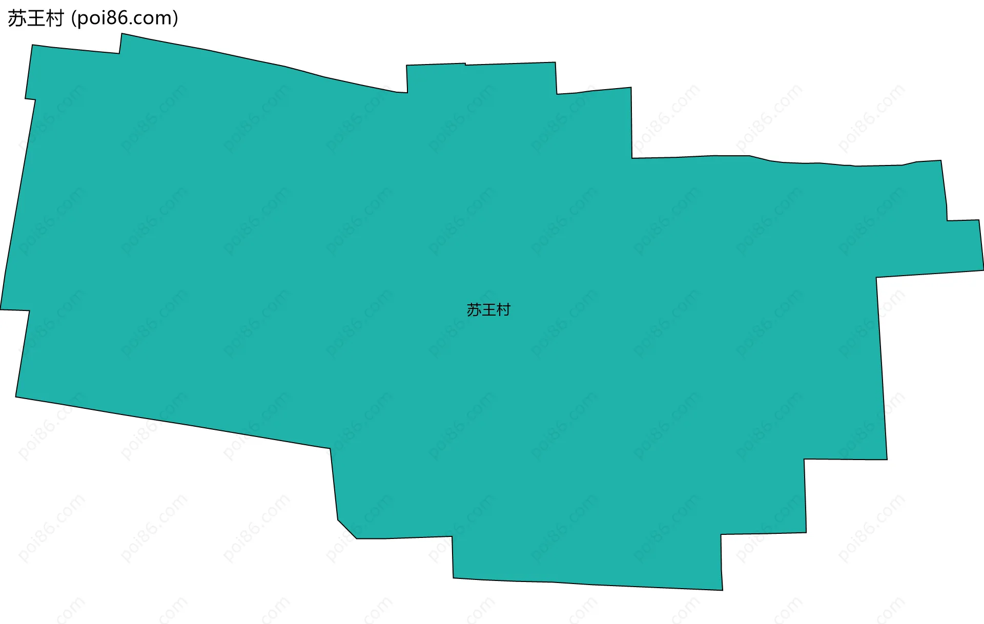 苏王村边界地图