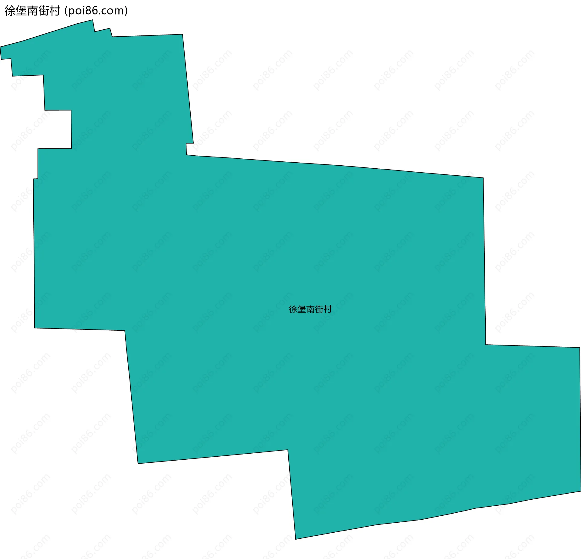 徐堡南街村边界地图