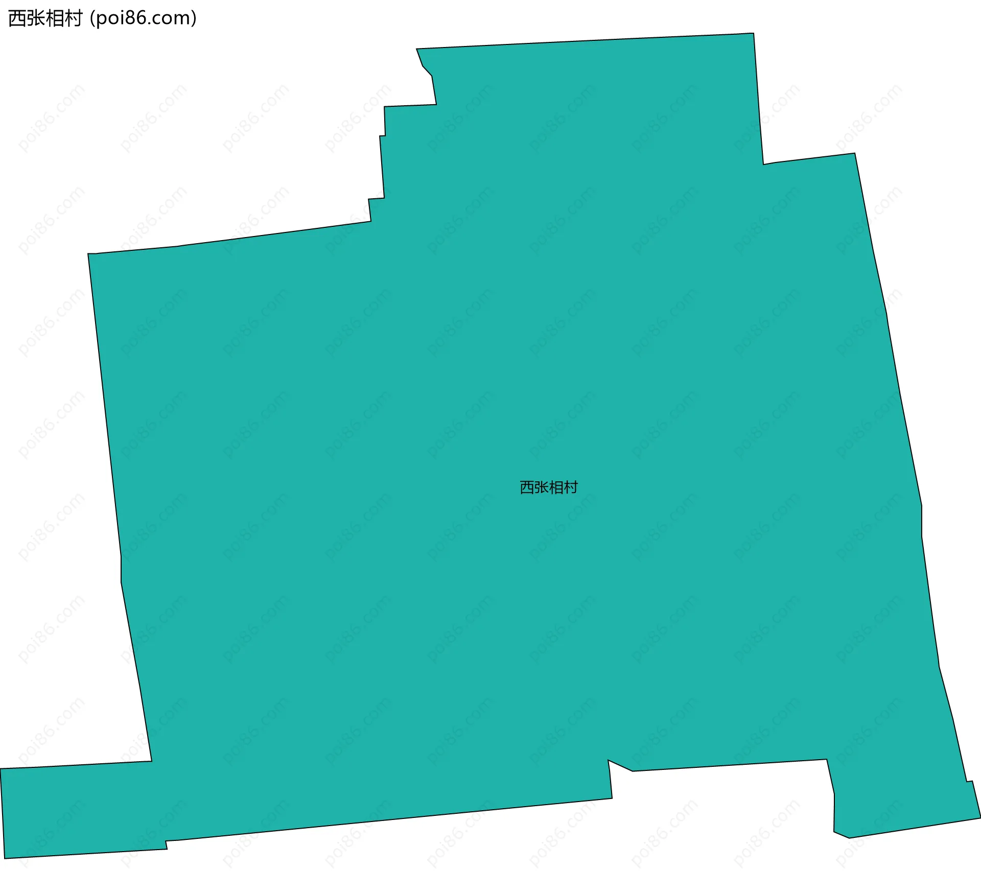 西张相村边界地图