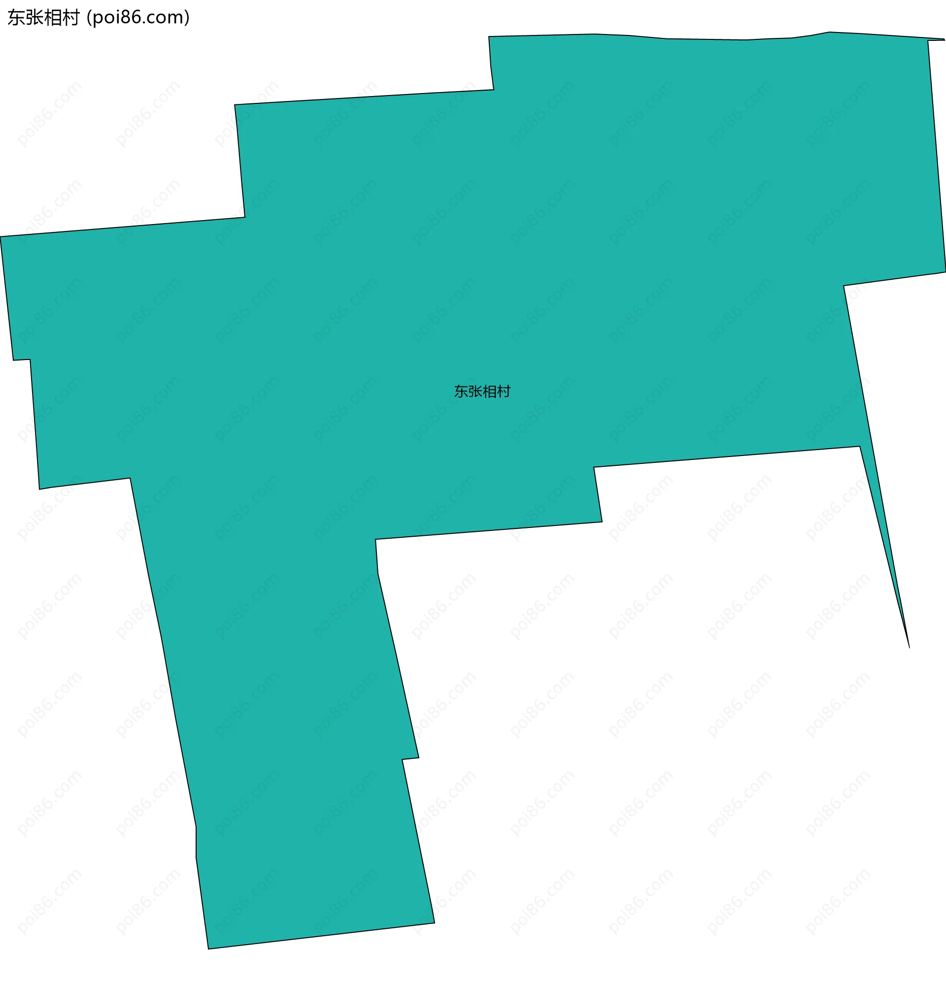 东张相村边界地图