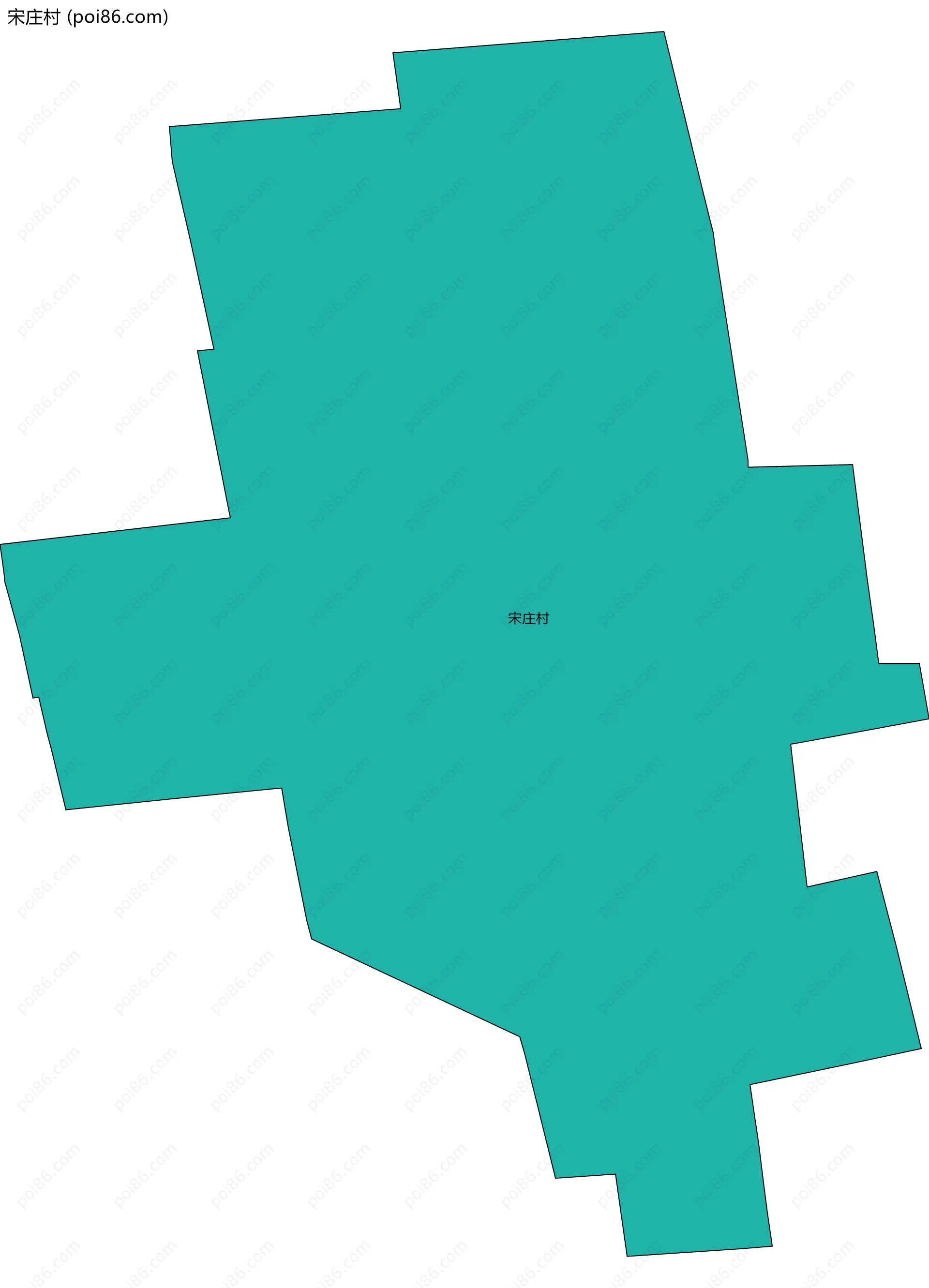 宋庄村边界地图