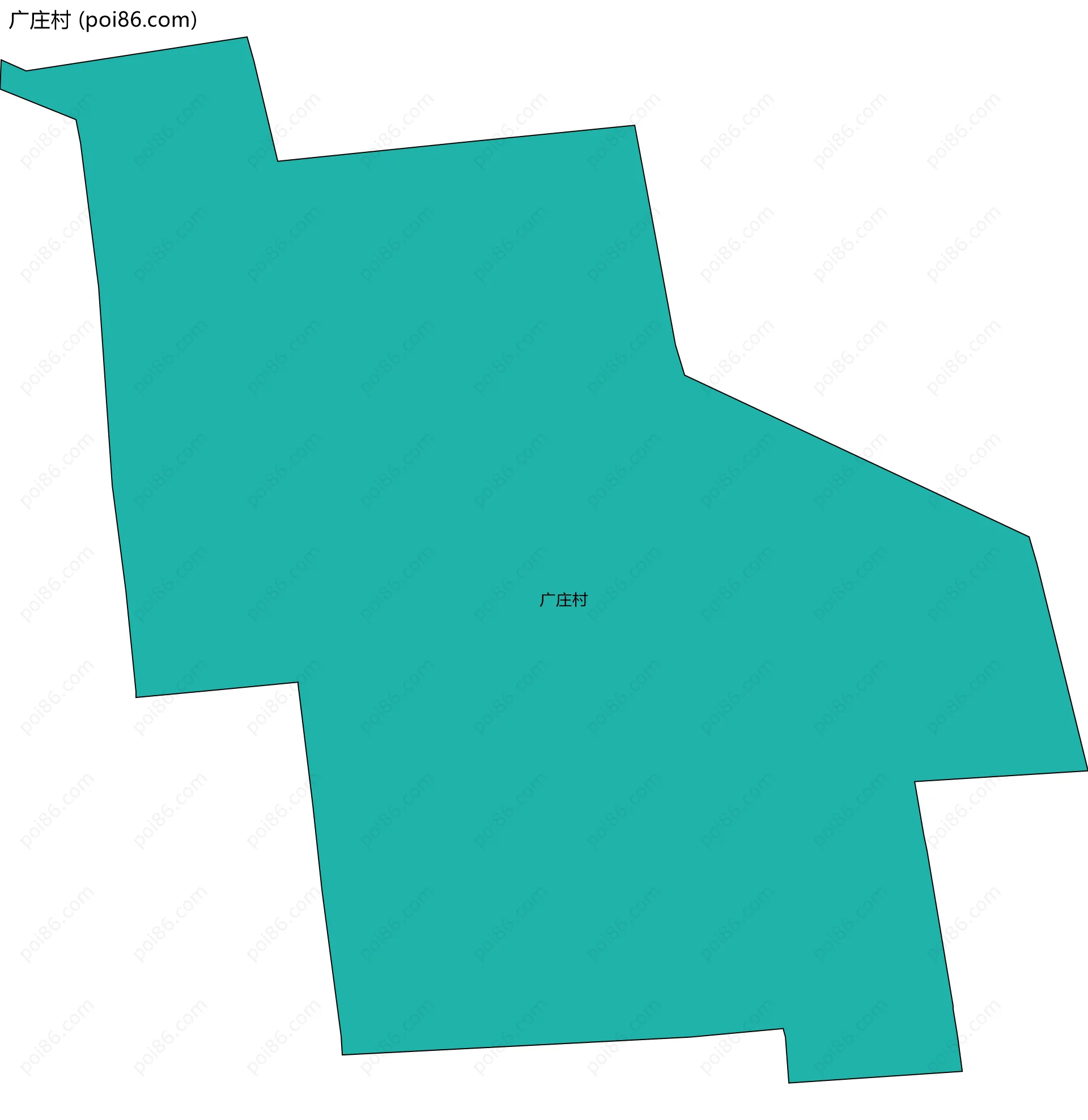 广庄村边界地图