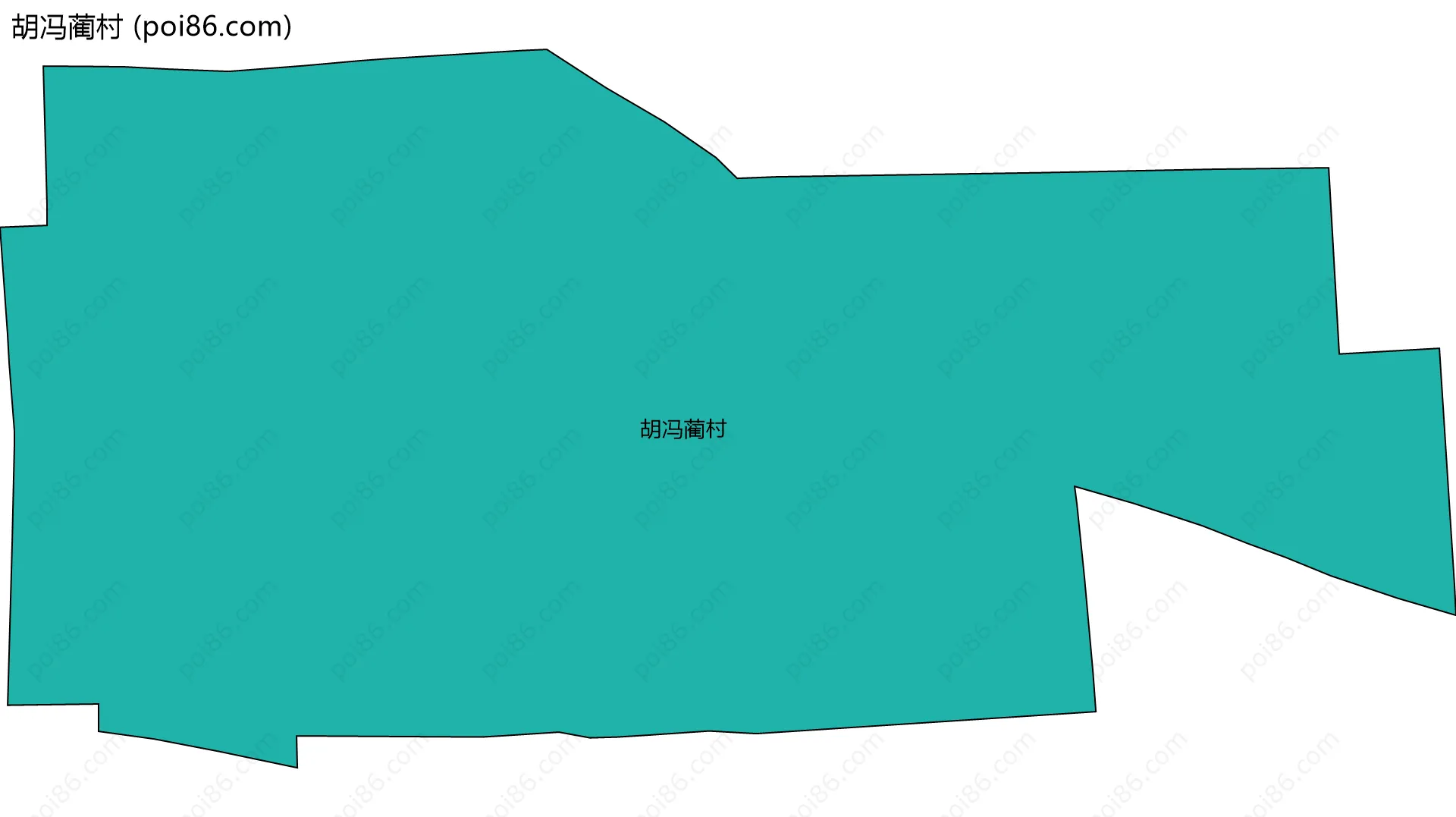 胡冯蔺村边界地图