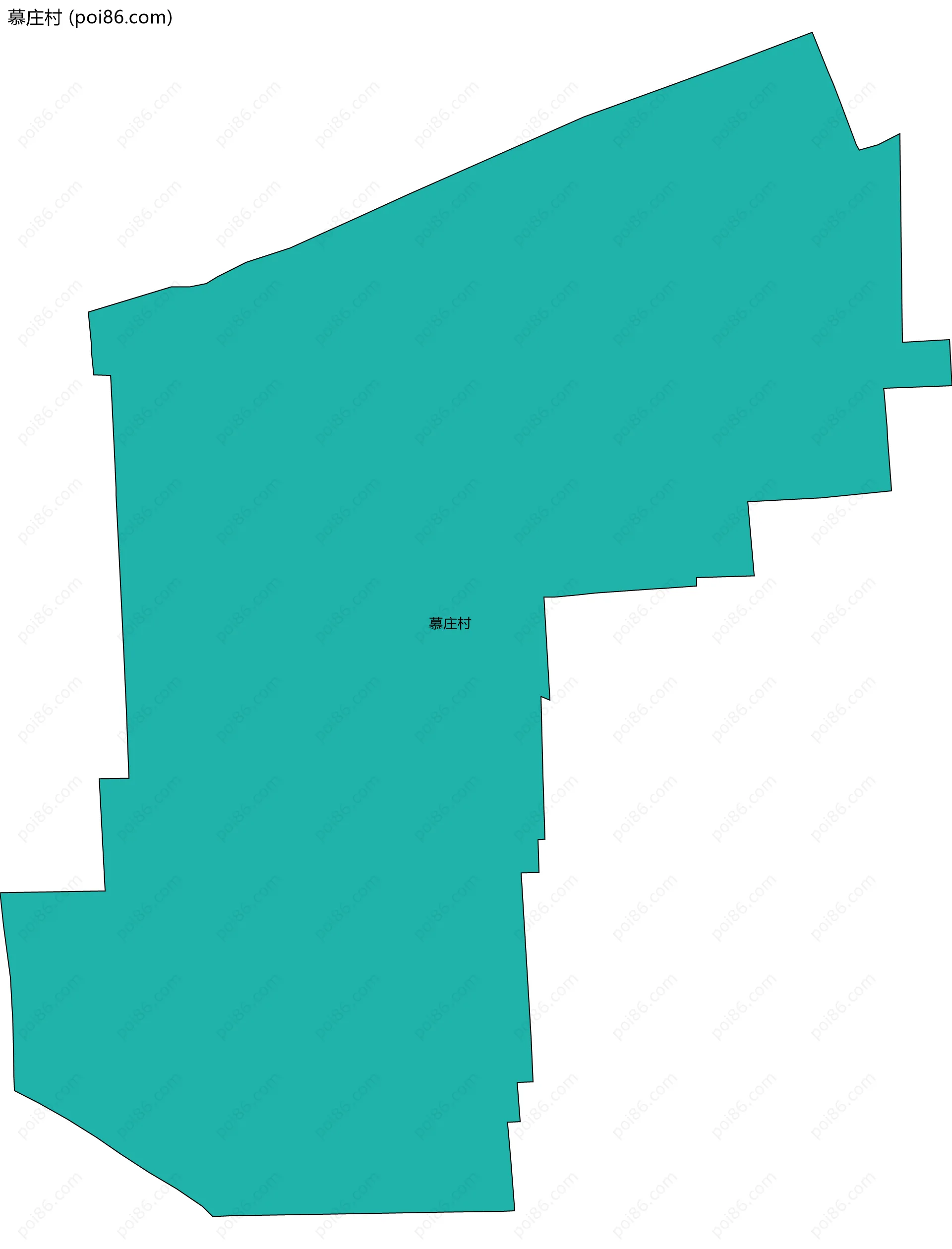 慕庄村边界地图