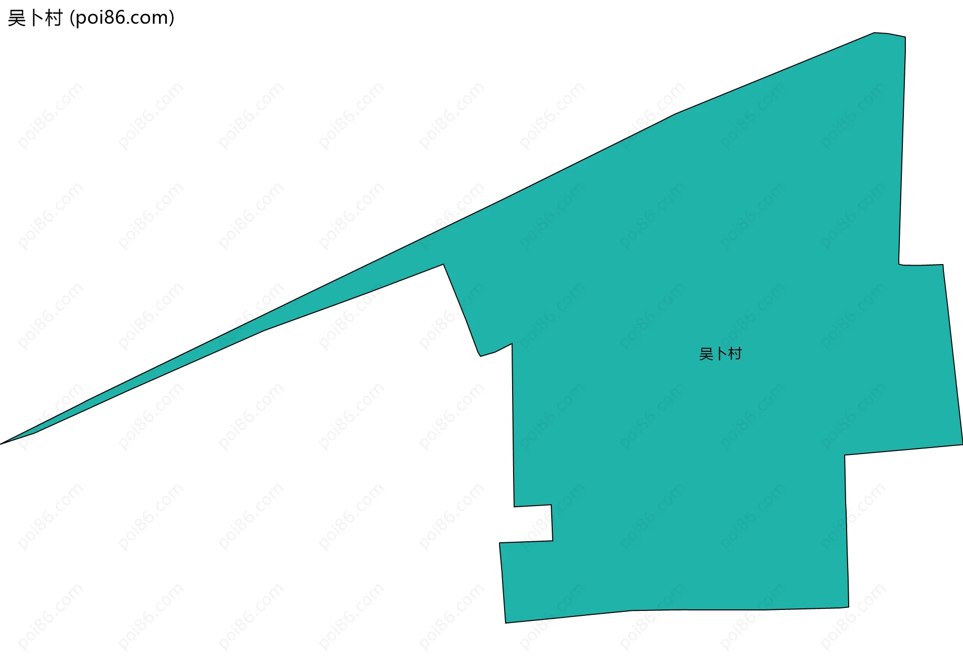 吴卜村边界地图