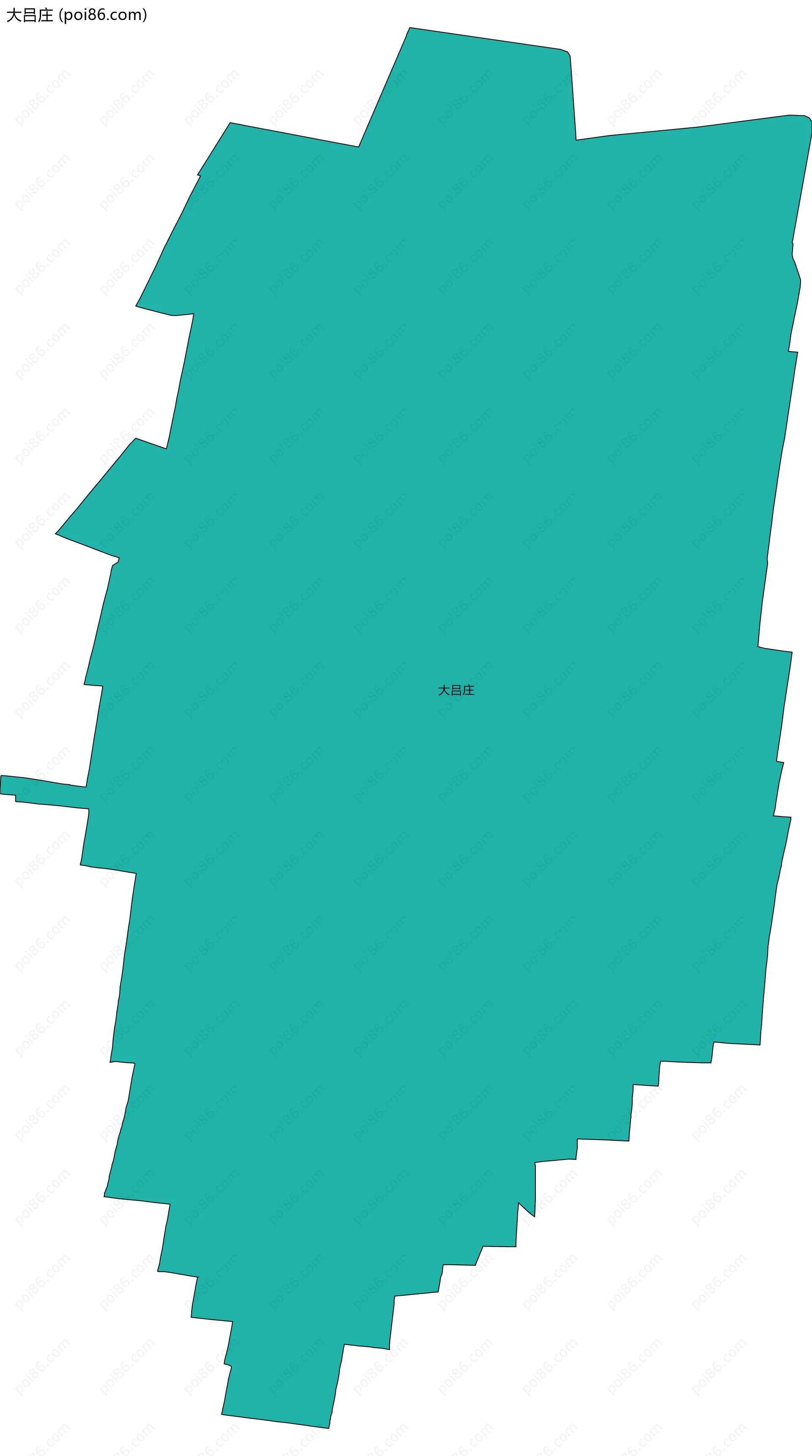 大吕庄边界地图