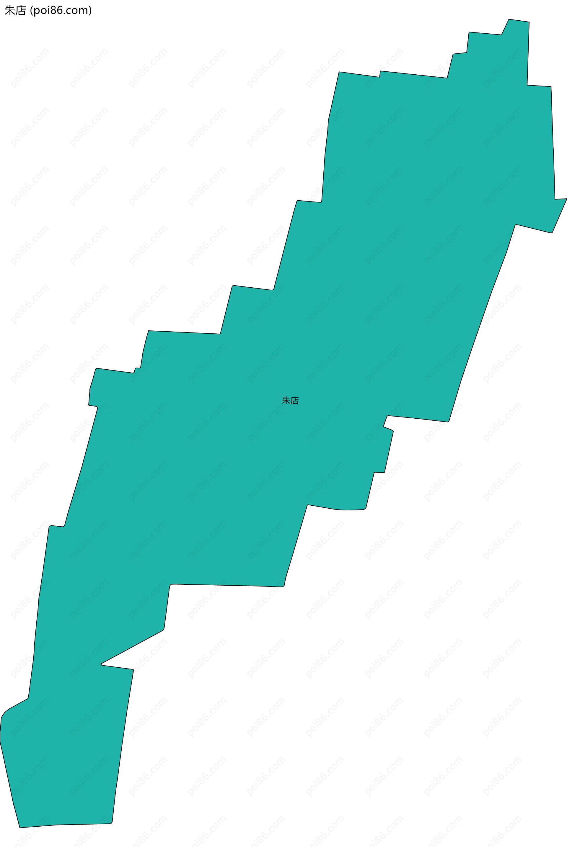 朱店边界地图