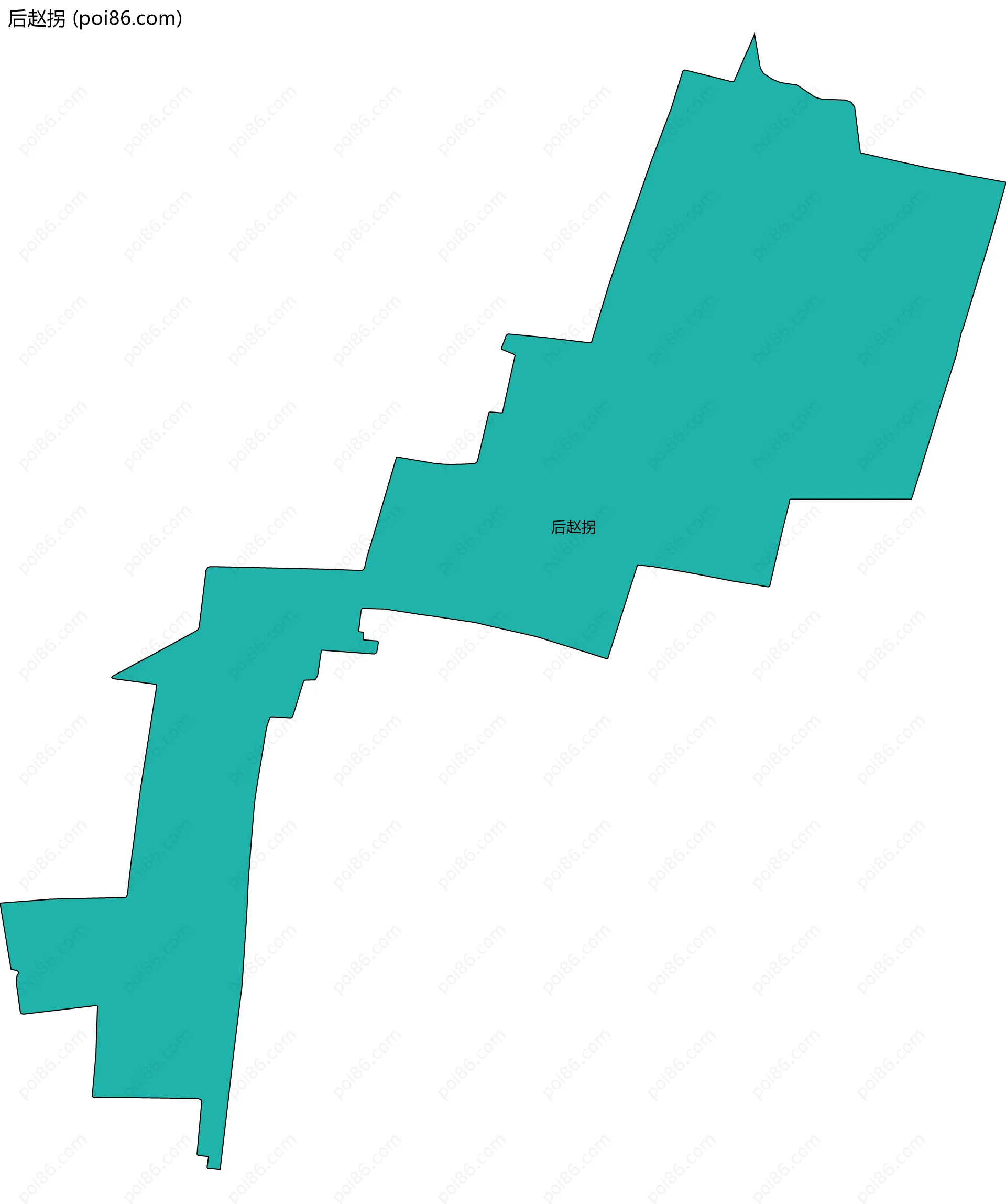 后赵拐边界地图