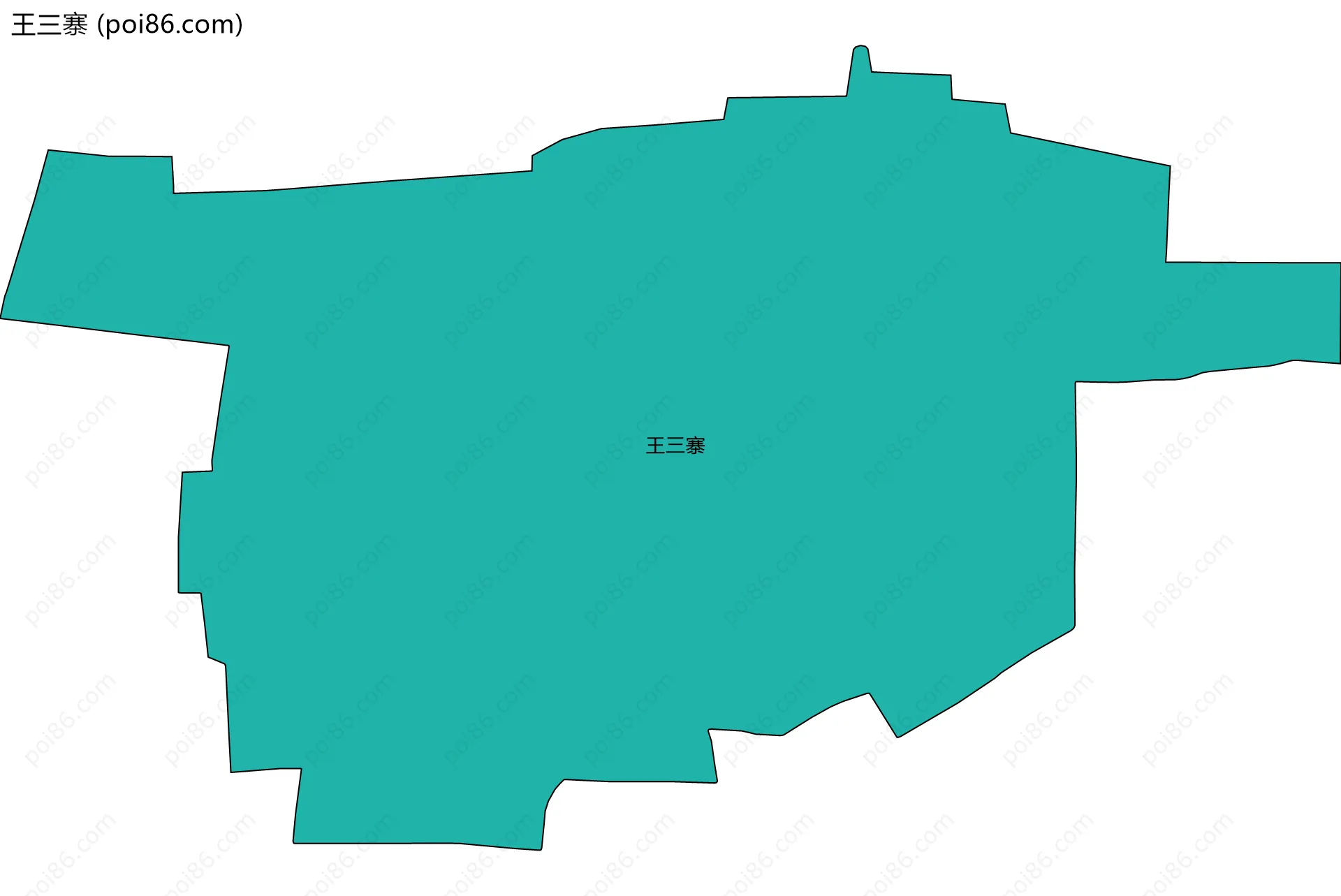 王三寨边界地图