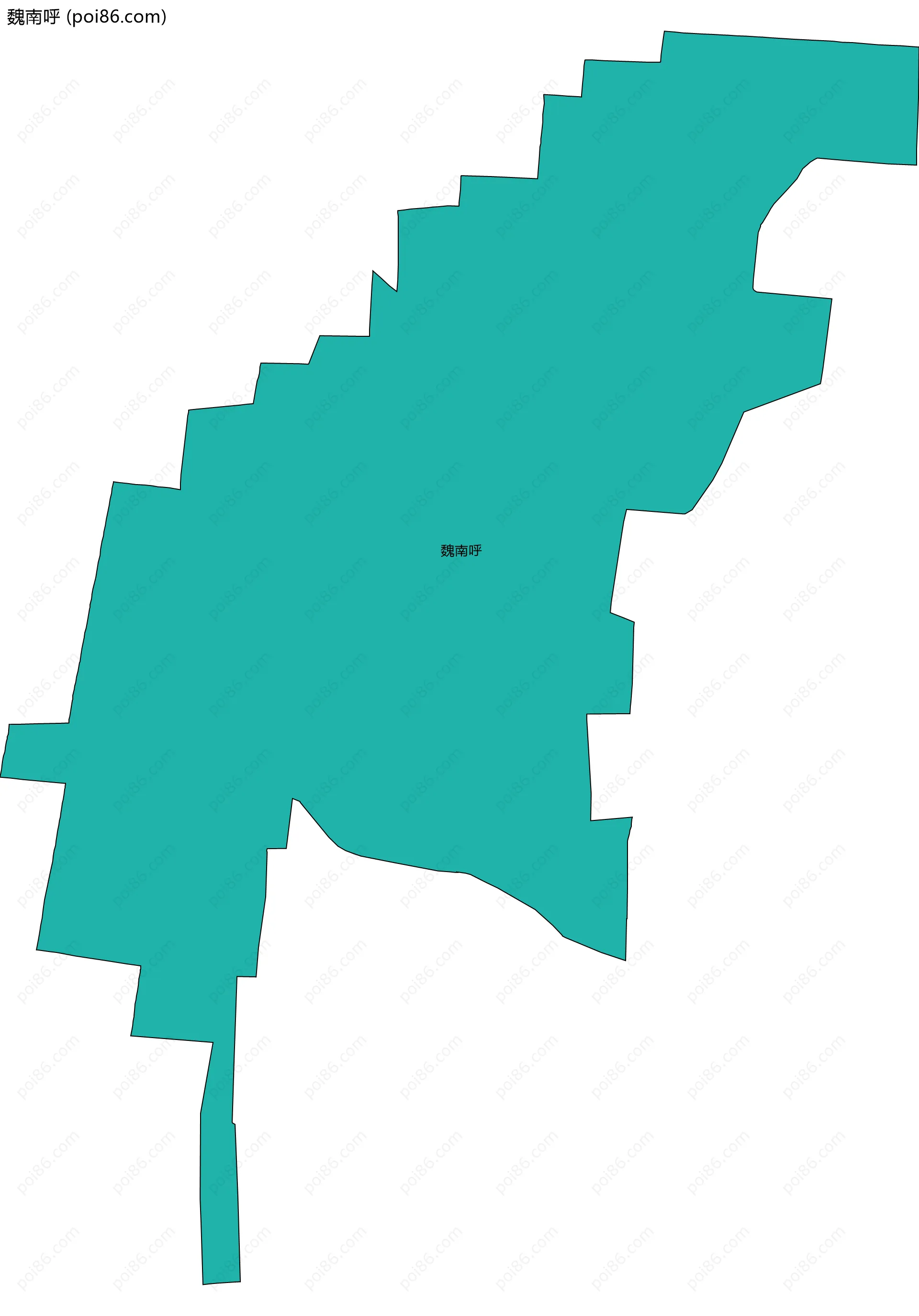 魏南呼边界地图