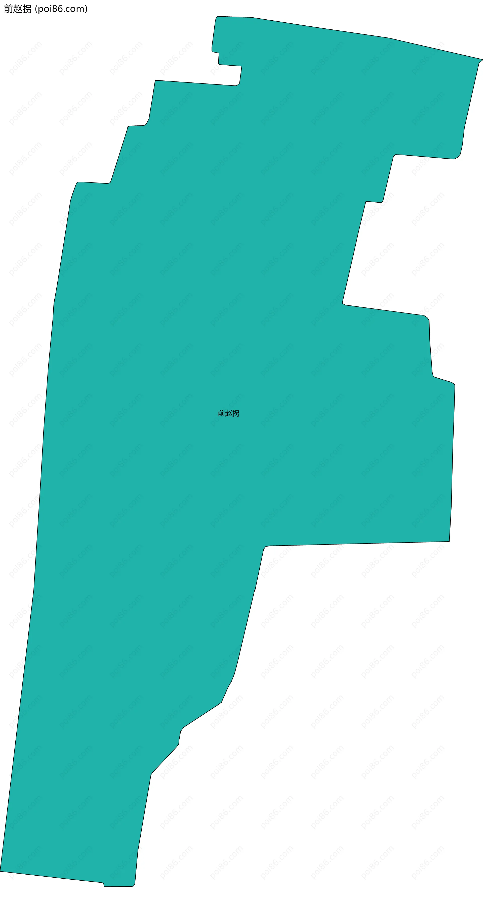 前赵拐边界地图