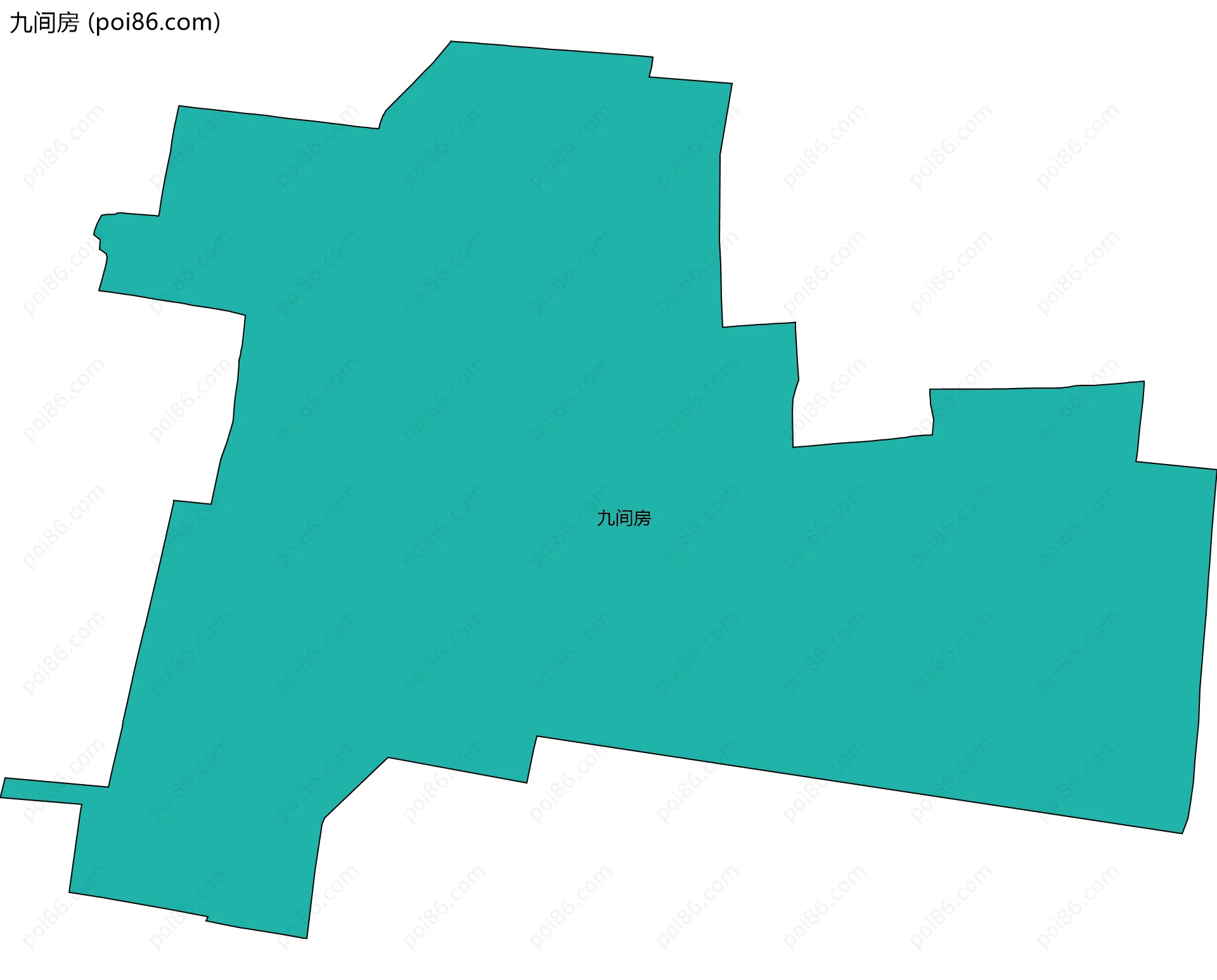 九间房边界地图