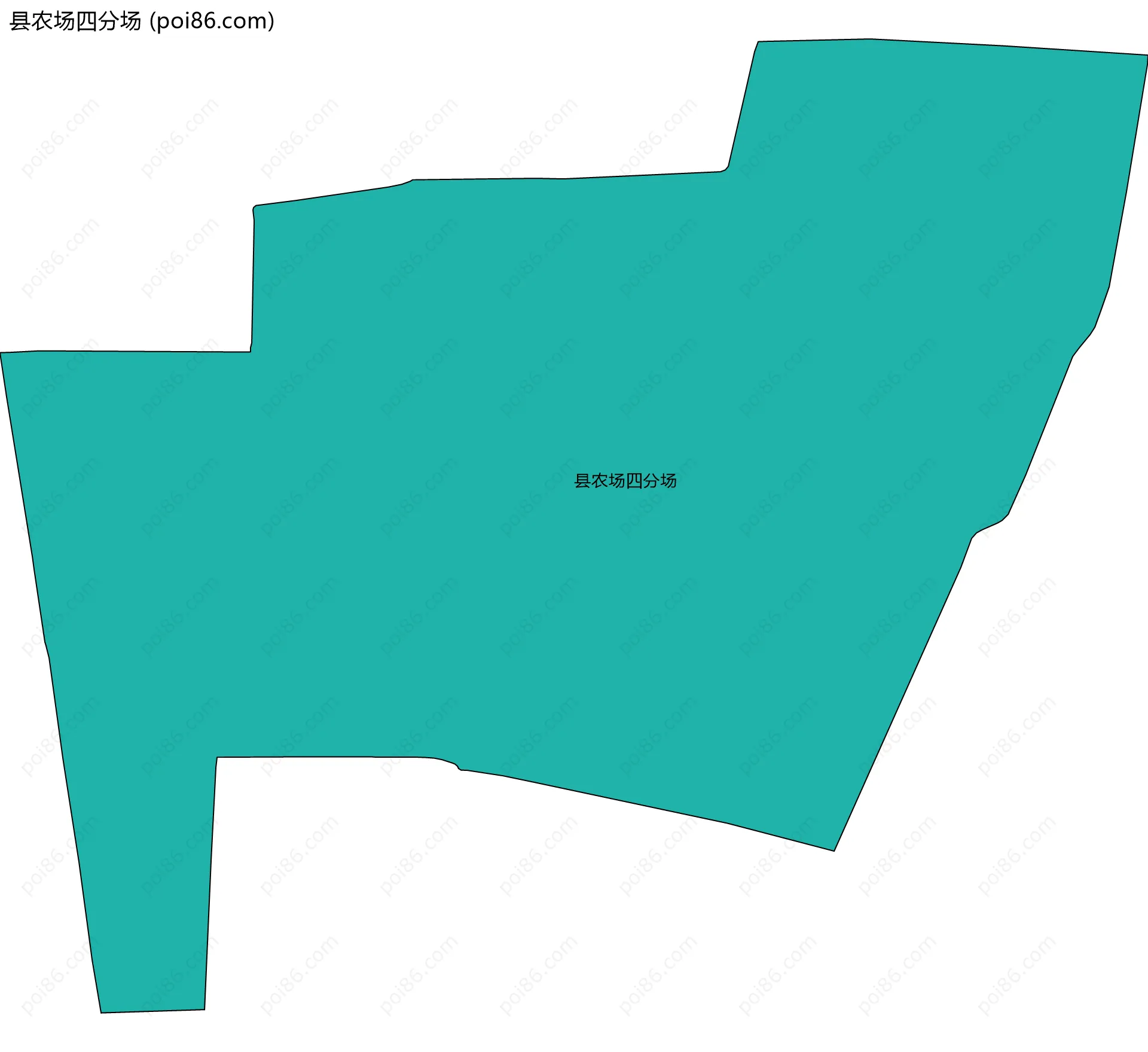 县农场四分场边界地图