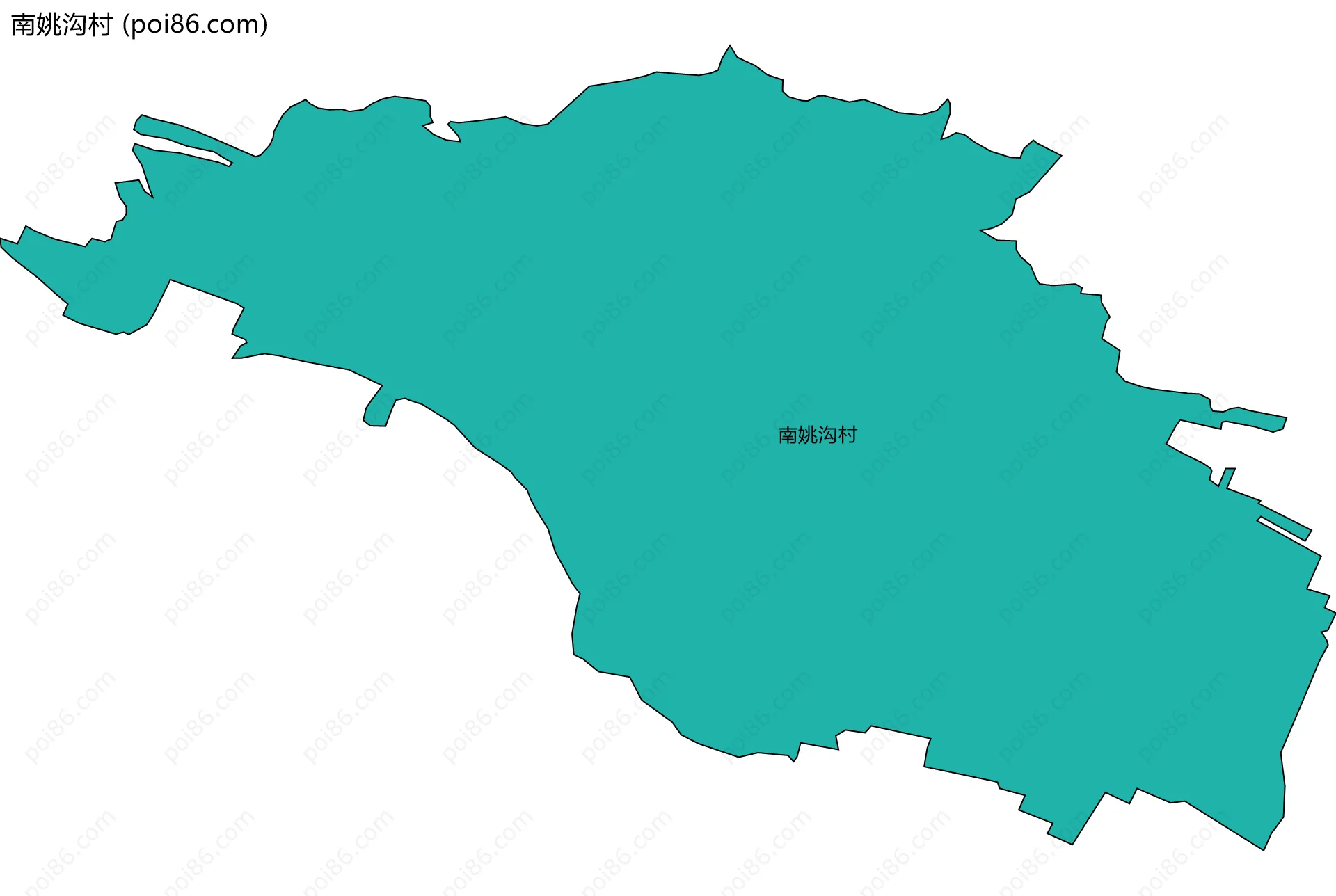 南姚沟村边界地图