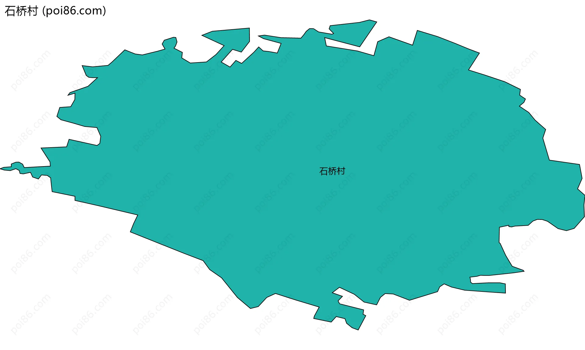 石桥村边界地图