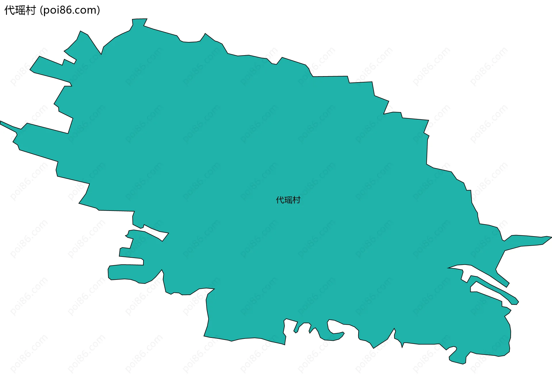 代瑶村边界地图