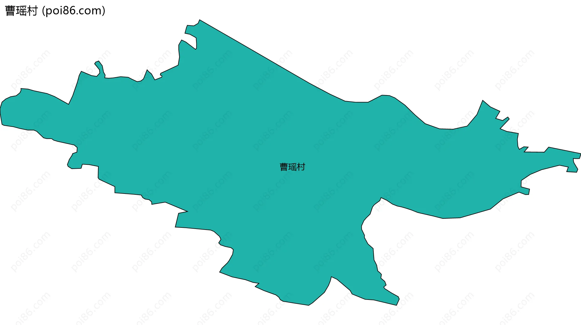 曹瑶村边界地图