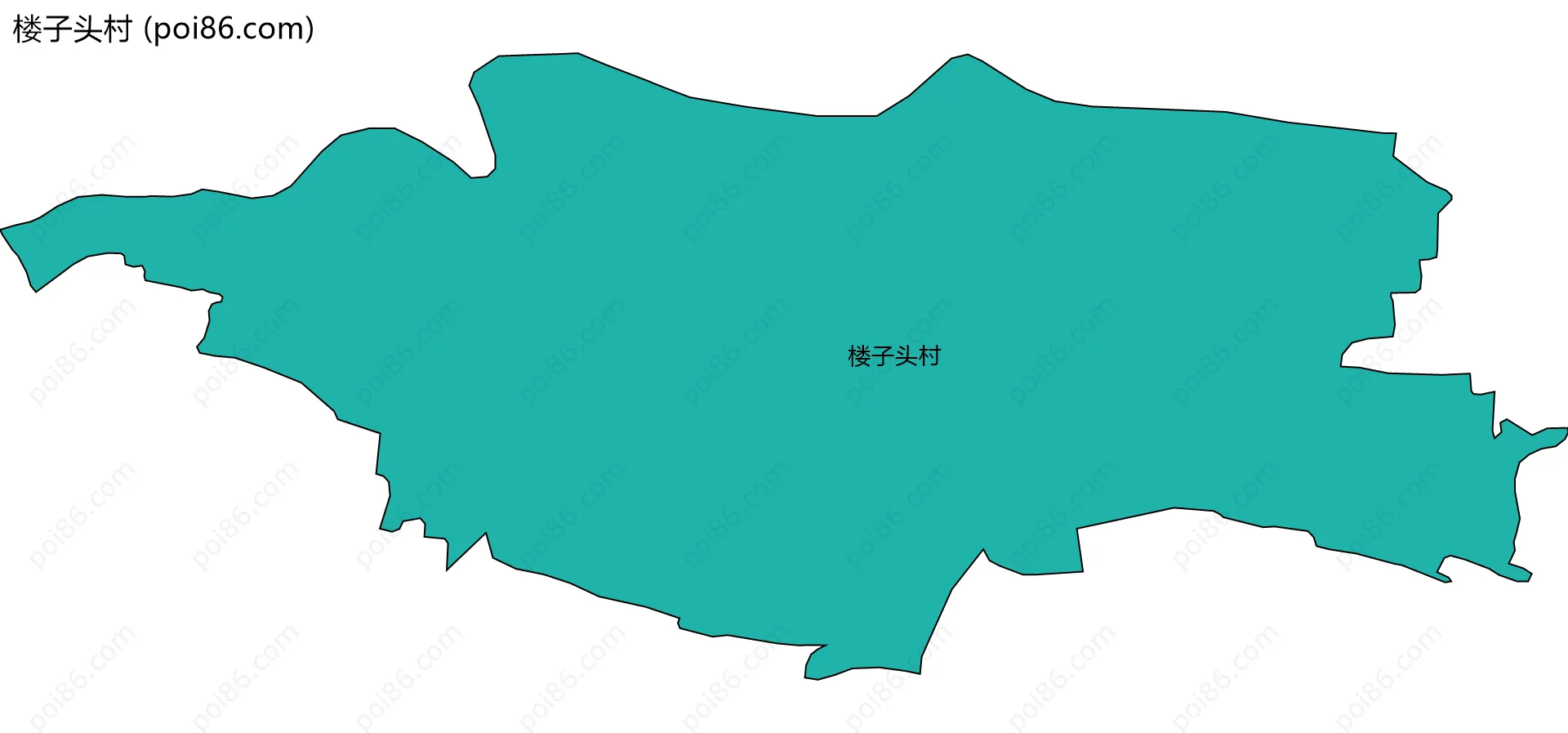 楼子头村边界地图