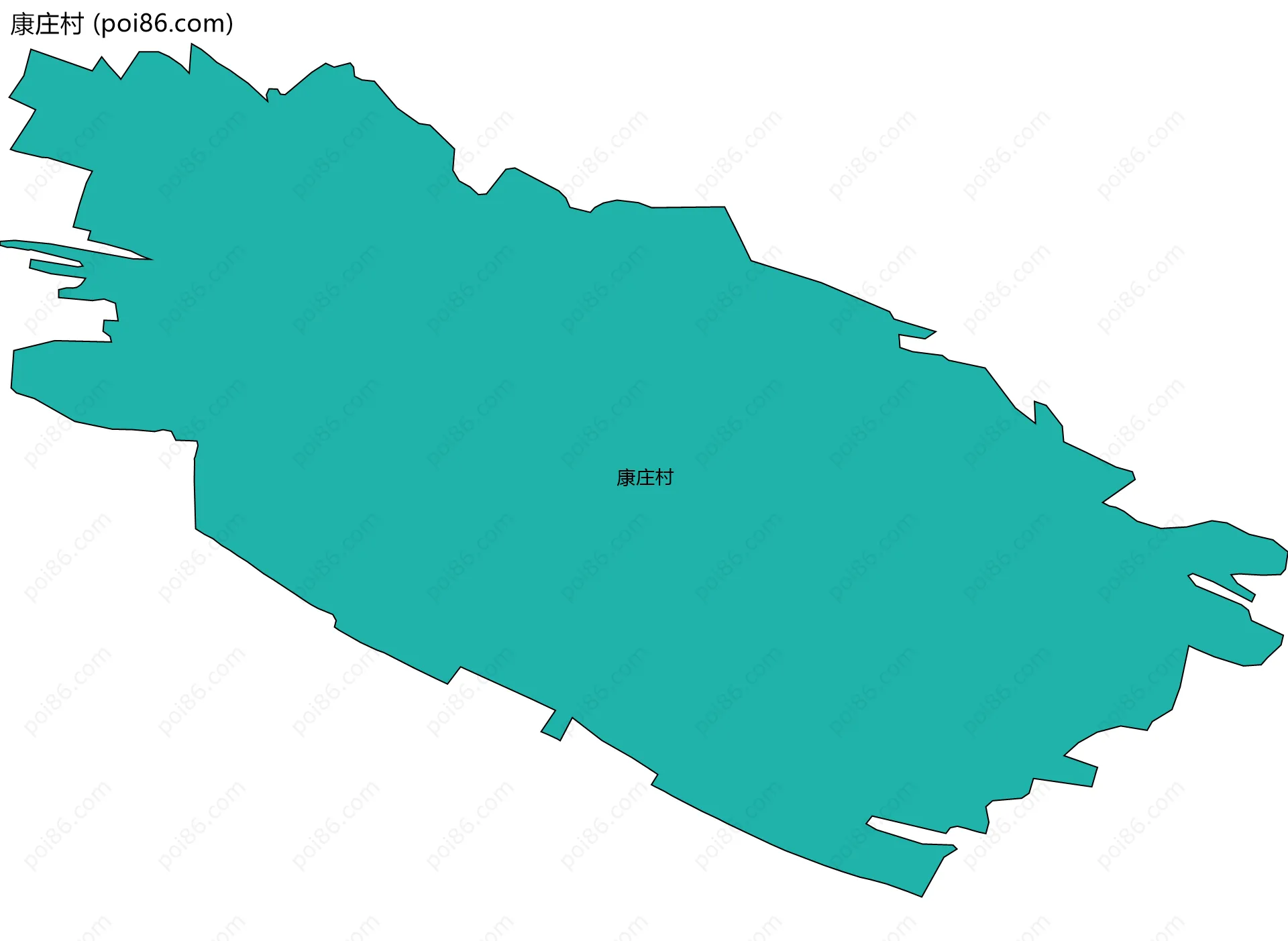 康庄村边界地图