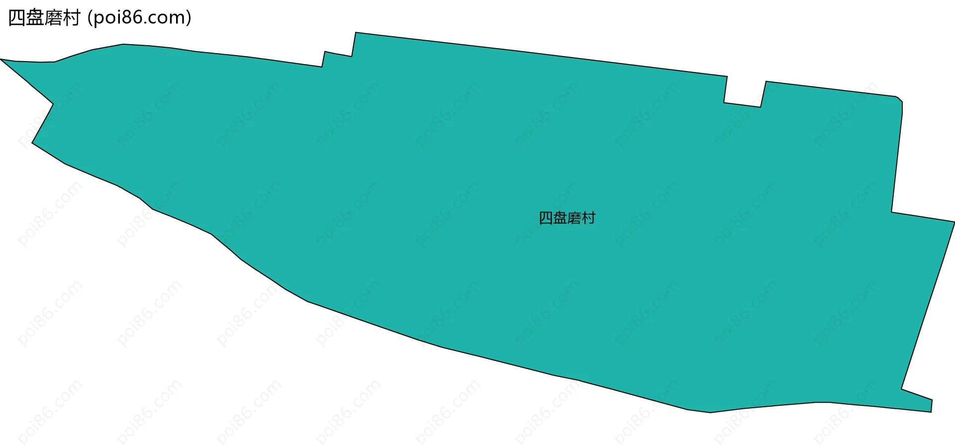 四盘磨村边界地图