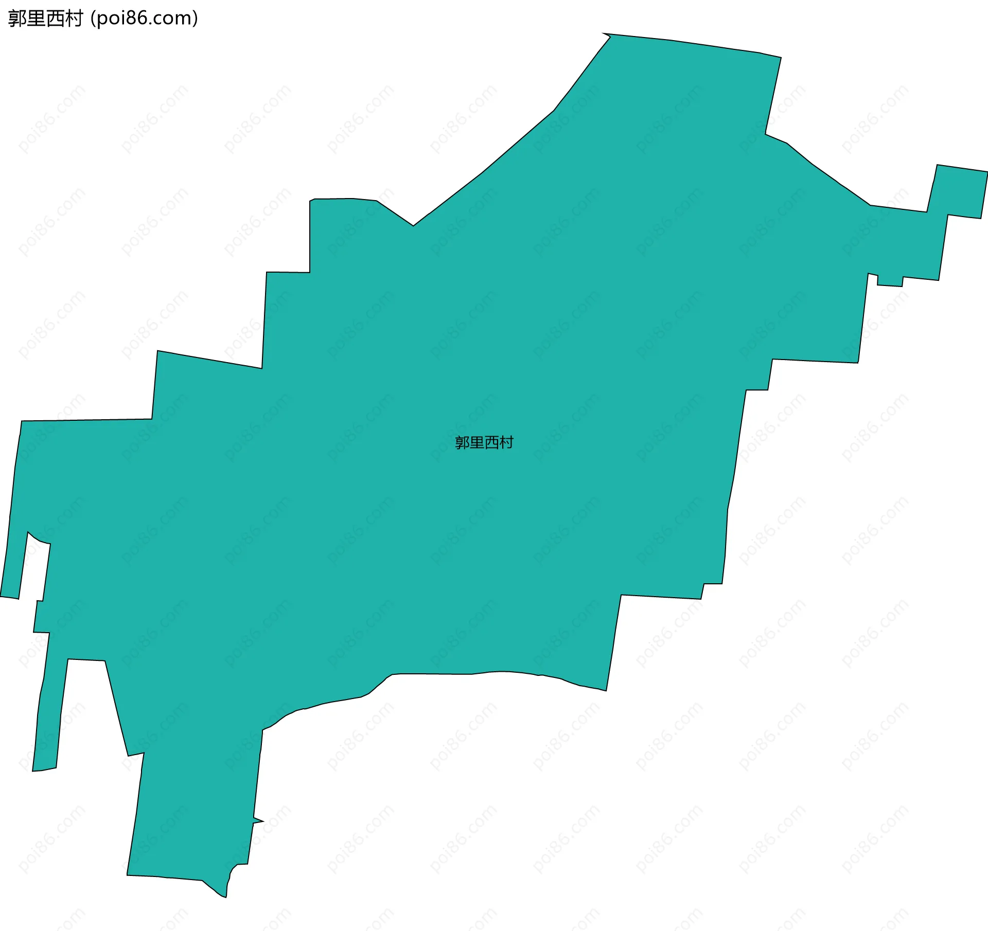 郭里西村边界地图