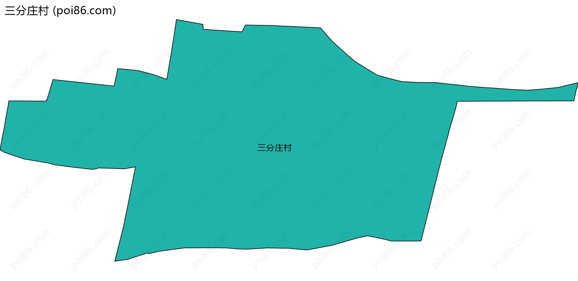 三分庄村边界地图